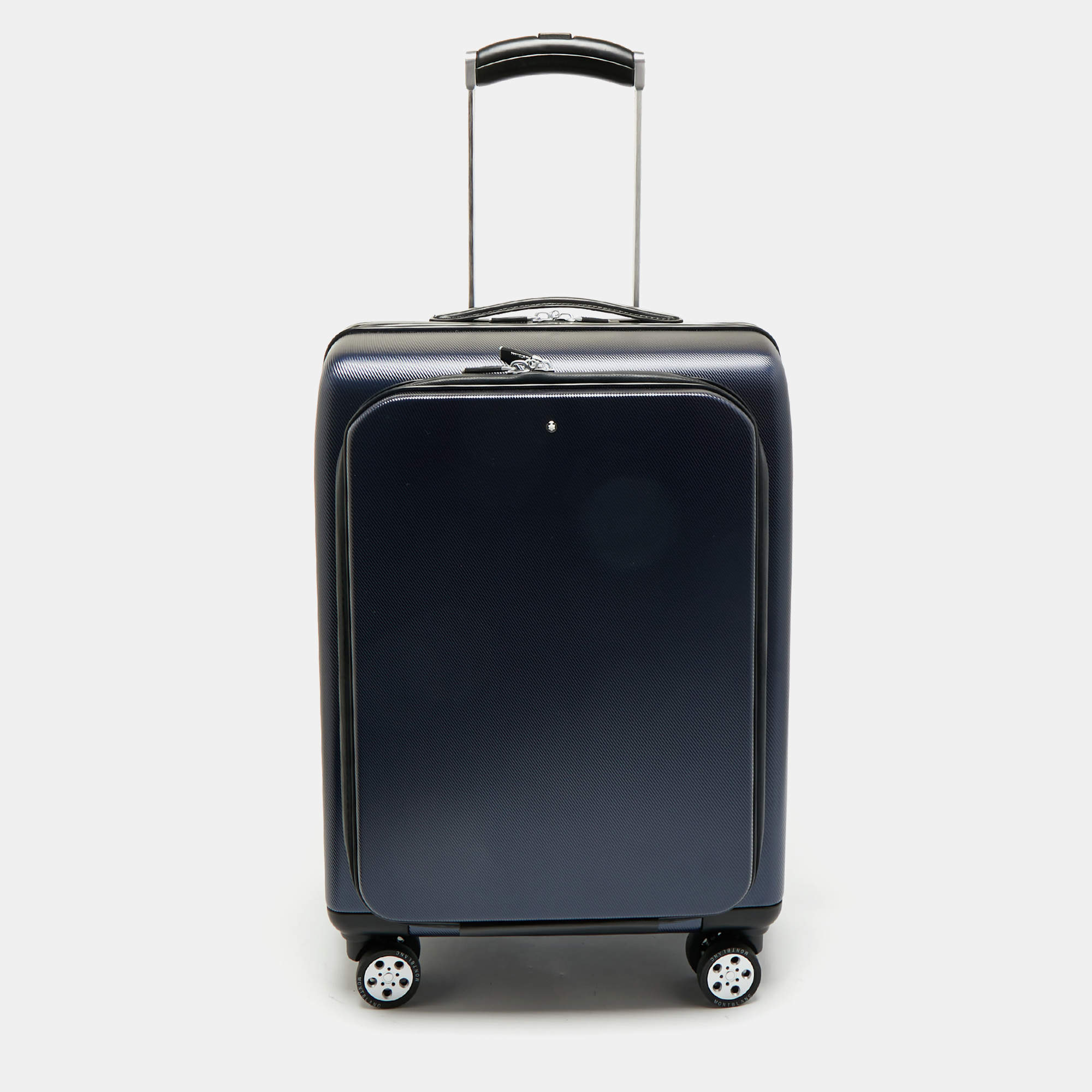 Pre Owned Montblanc Blue Polycarbonate Nightflight Suitcase