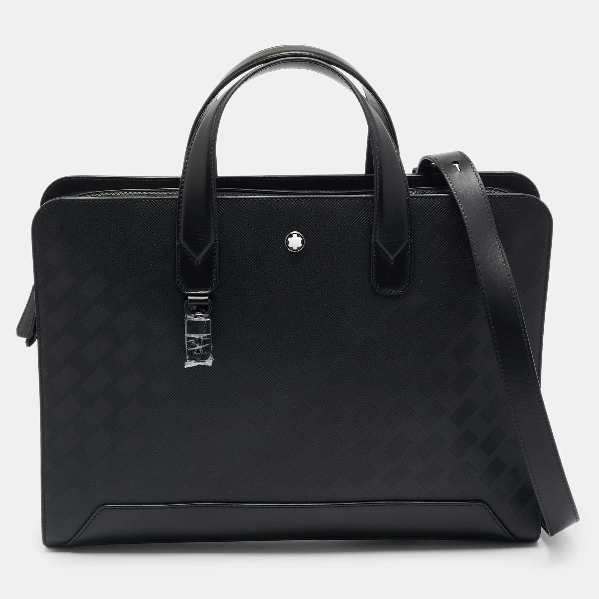 مملوكة مسبقًا Montblanc Extreme 3.0 Thin Black Leather Briefcase