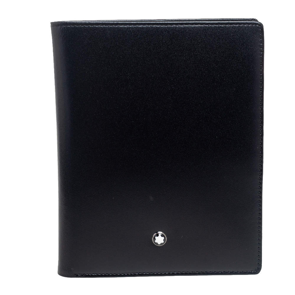 Montblanc Black Leather Meisterstuck 14CC Vertical Wallet Montblanc ...