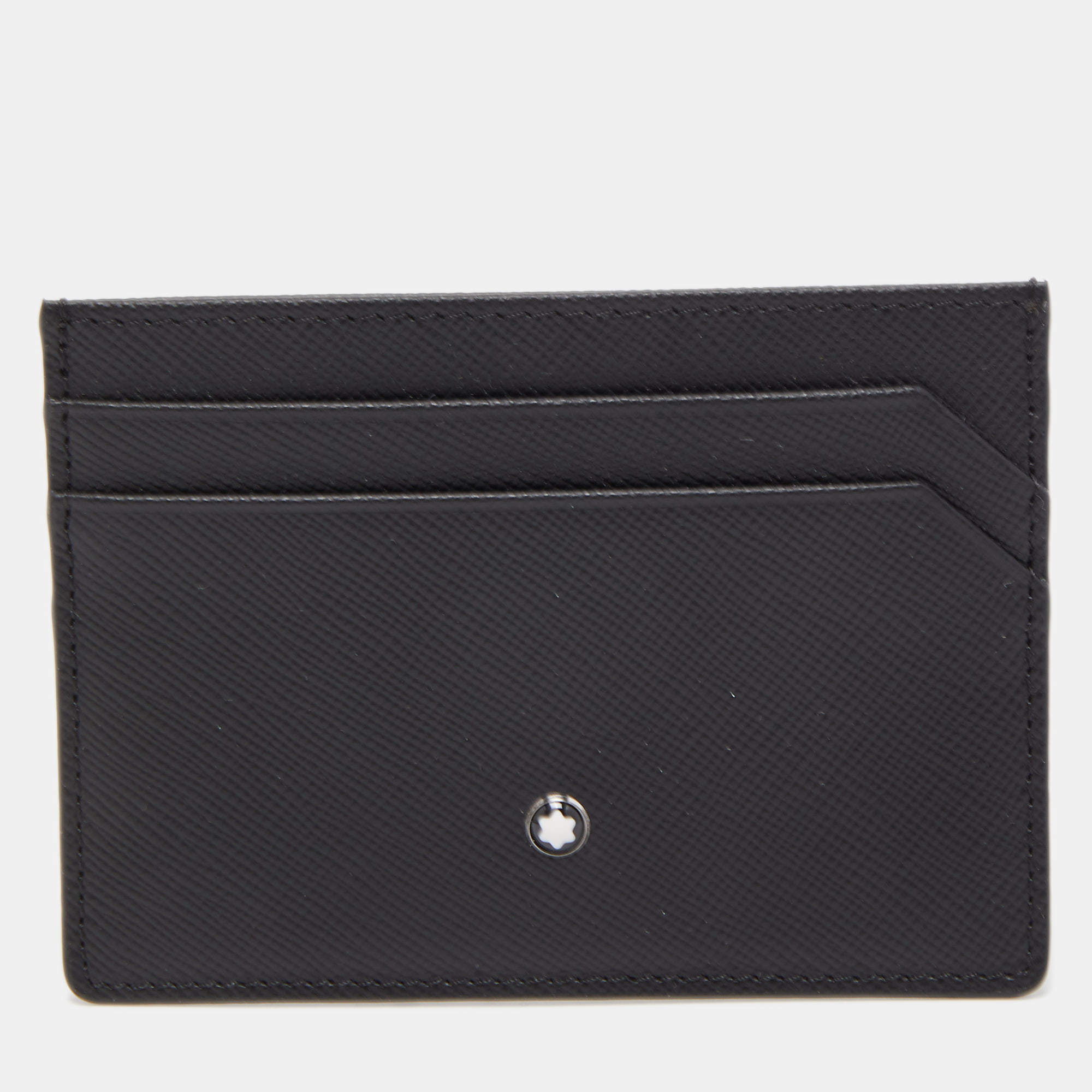 Montblanc Black Leather Meisterstuck Card Holder 4CC