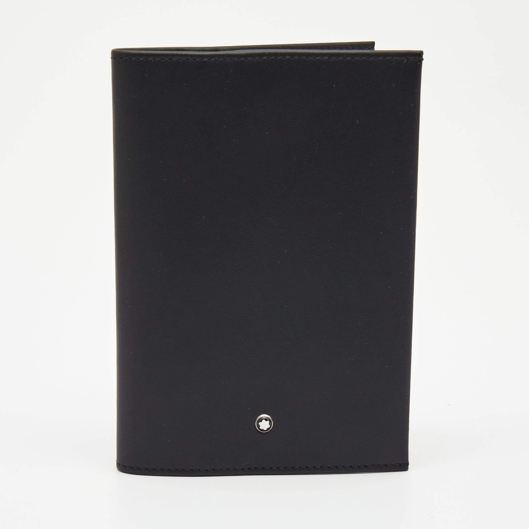 Pre Owned Montblanc Black Leather My Montblanc Nightflight Passport Holder