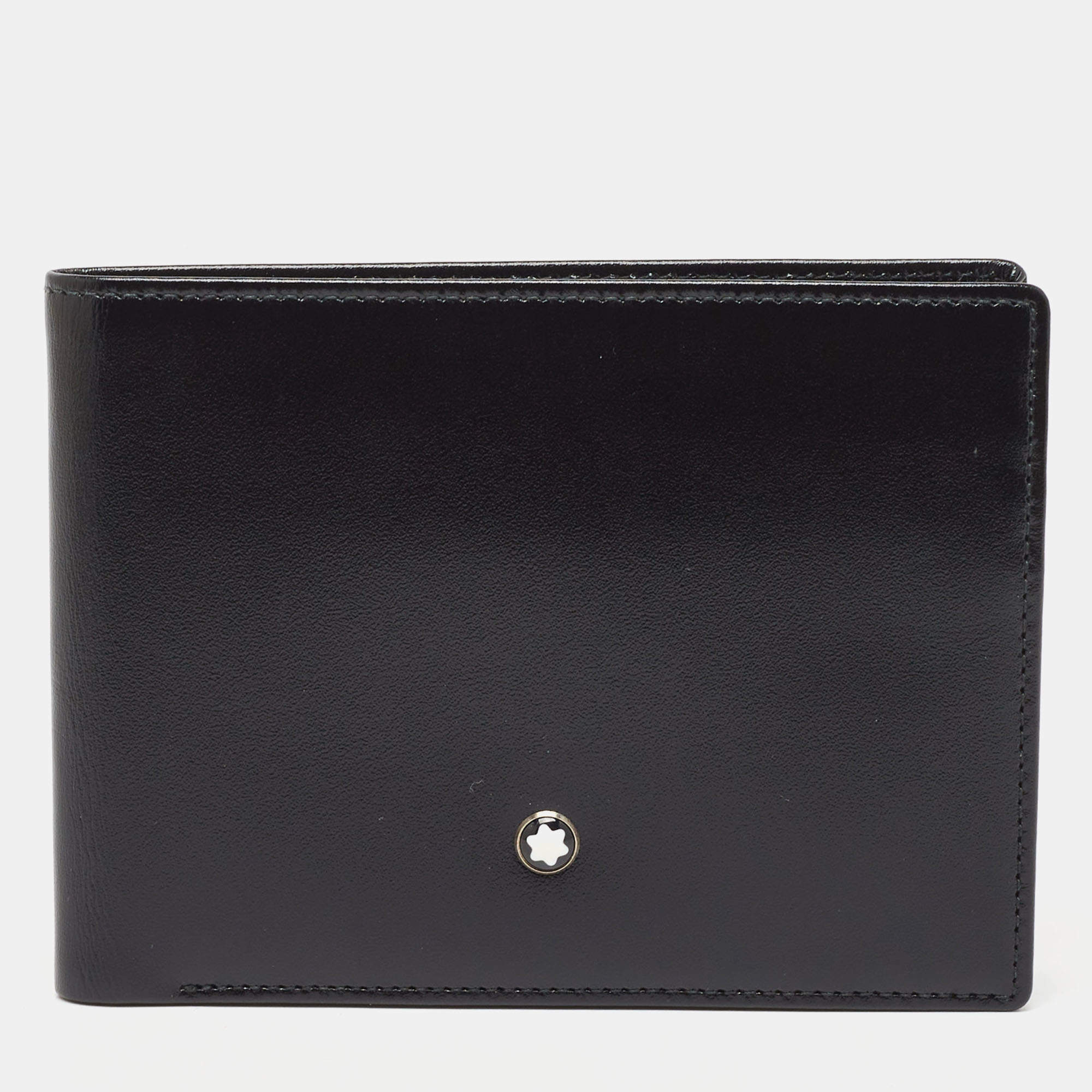 Montblanc Black Leather Meisterstuck Bifold Wallet