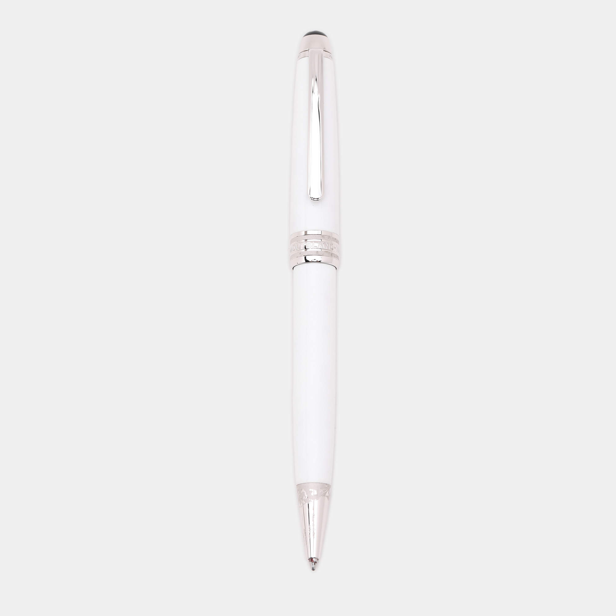 Montblanc White Tribute to the Mont Blanc Ballpoint Pen