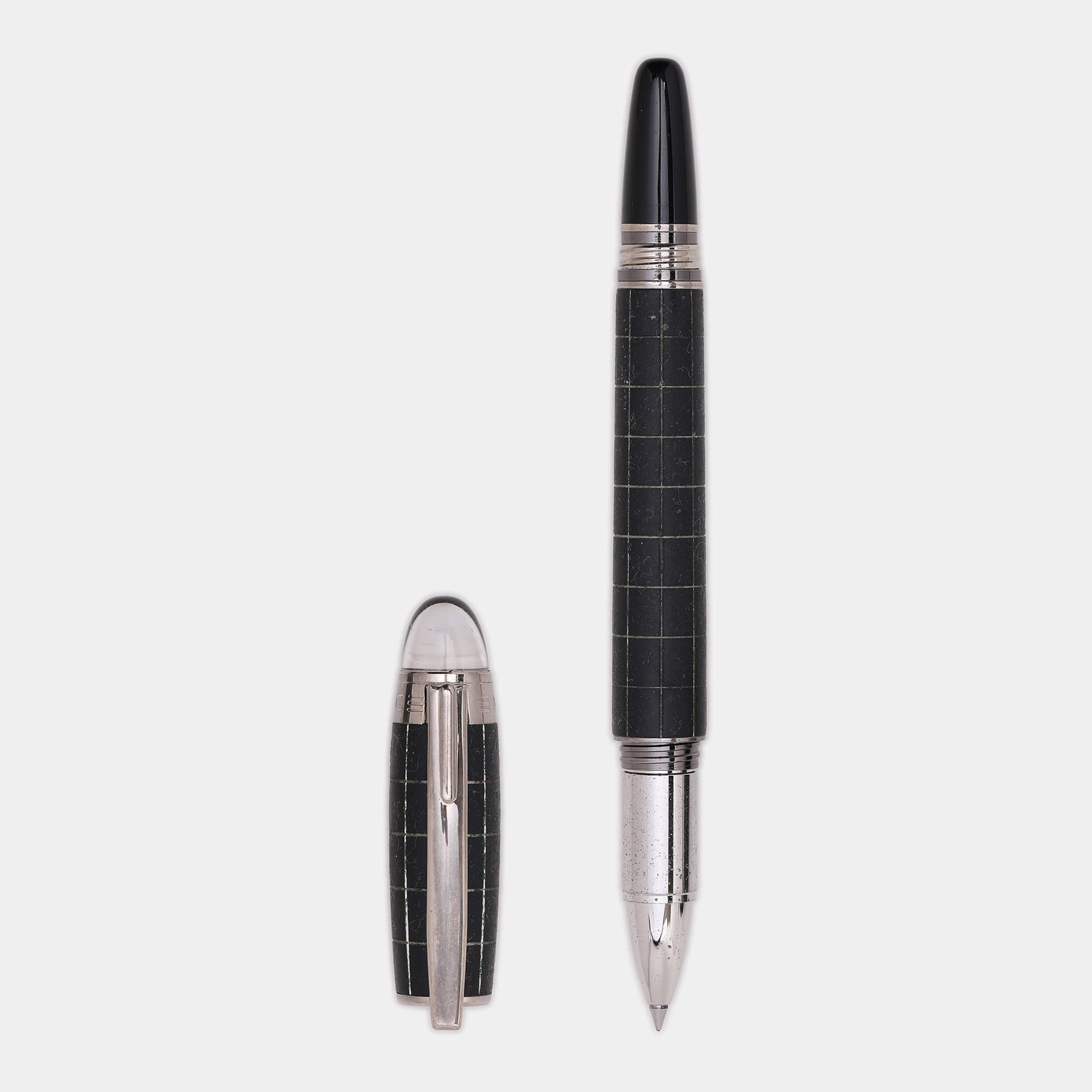 Montblanc Black Starwalker Rubber Resin Silver Tone Ballpoint Pen
