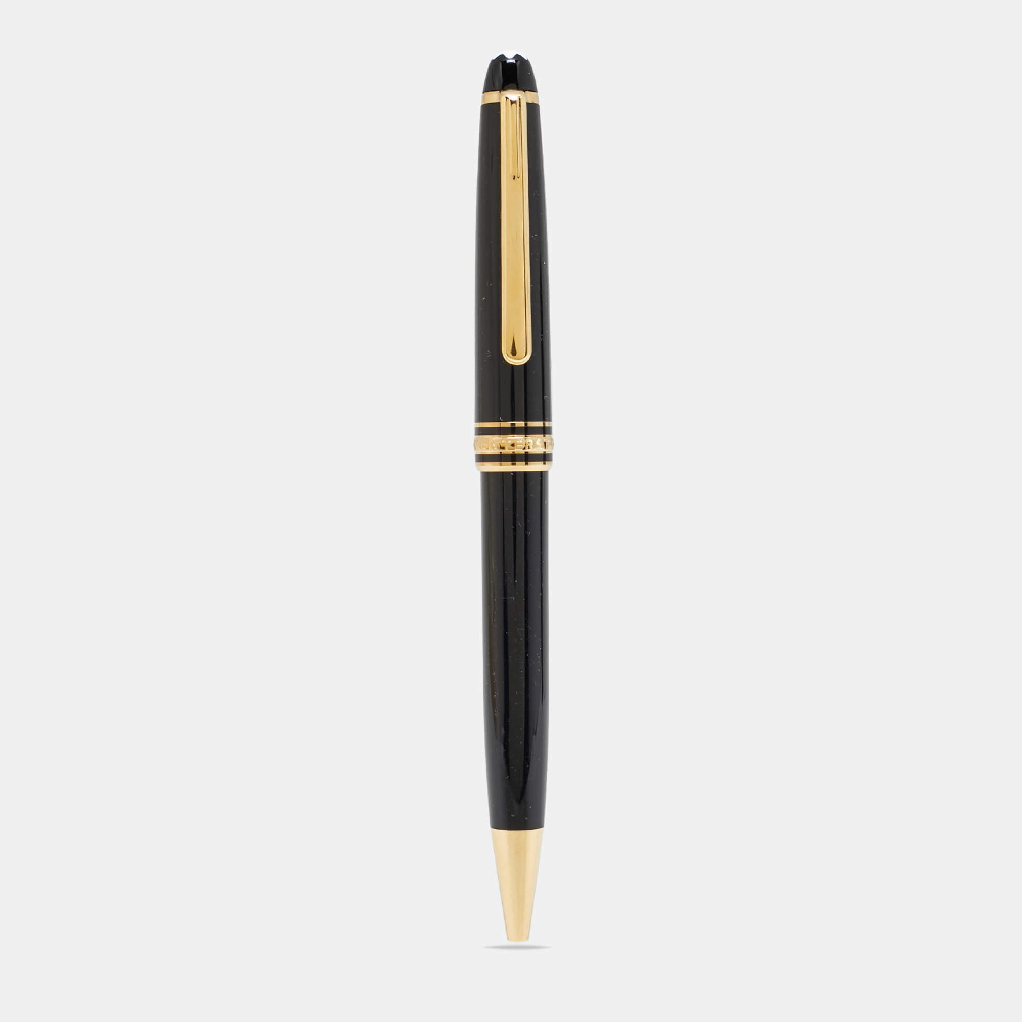 Pre Owned Montblanc Meisterstück Resin Gold Tone Ballpoint Pen