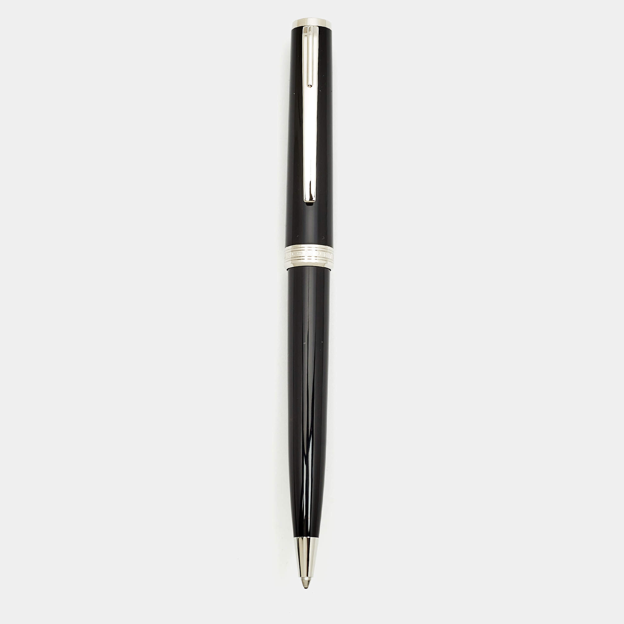 Pre Owned Montblanc Resin Silver Tone Ballpoint Pen