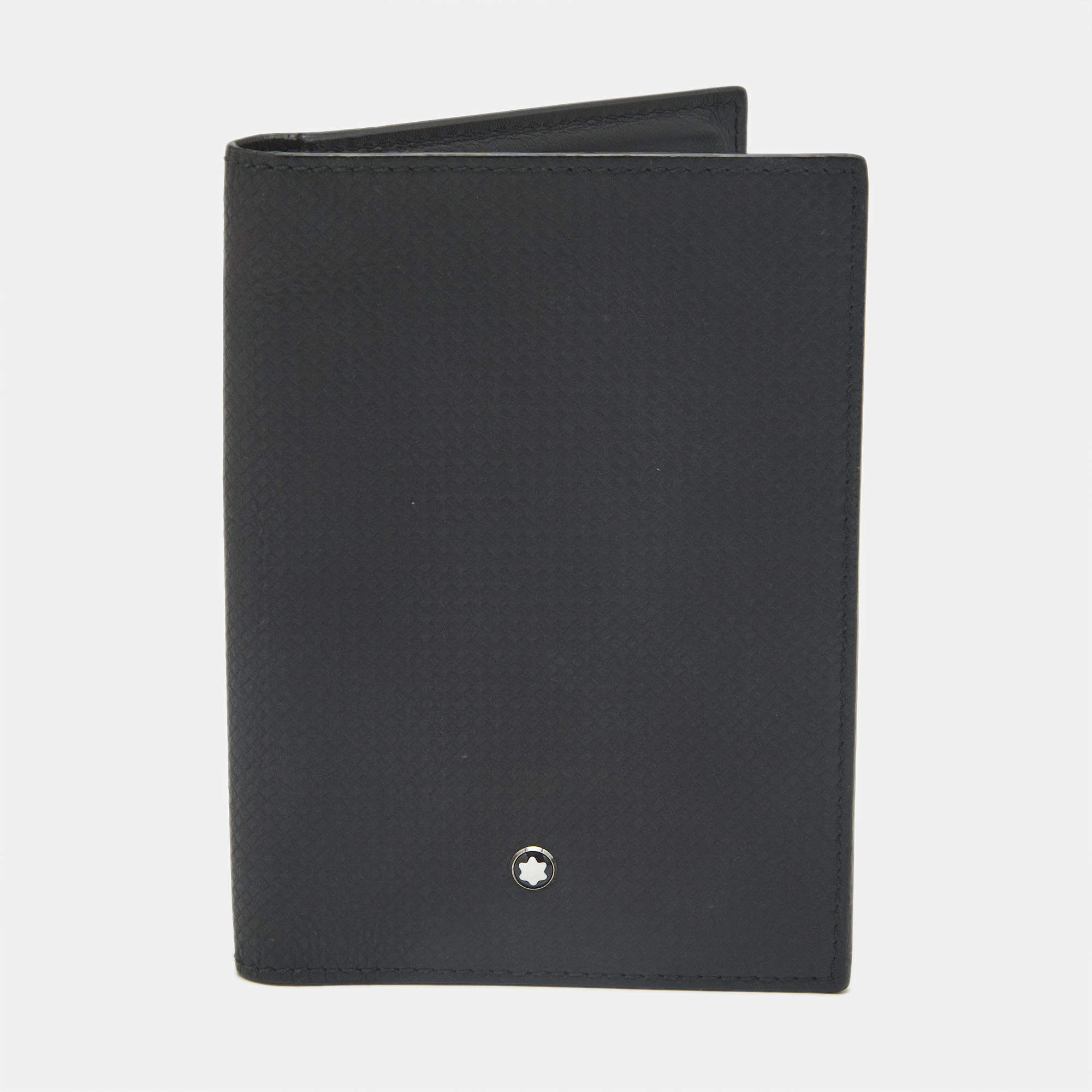 Pre Owned Montblanc Meisterstück Black Leather Passport Holder
