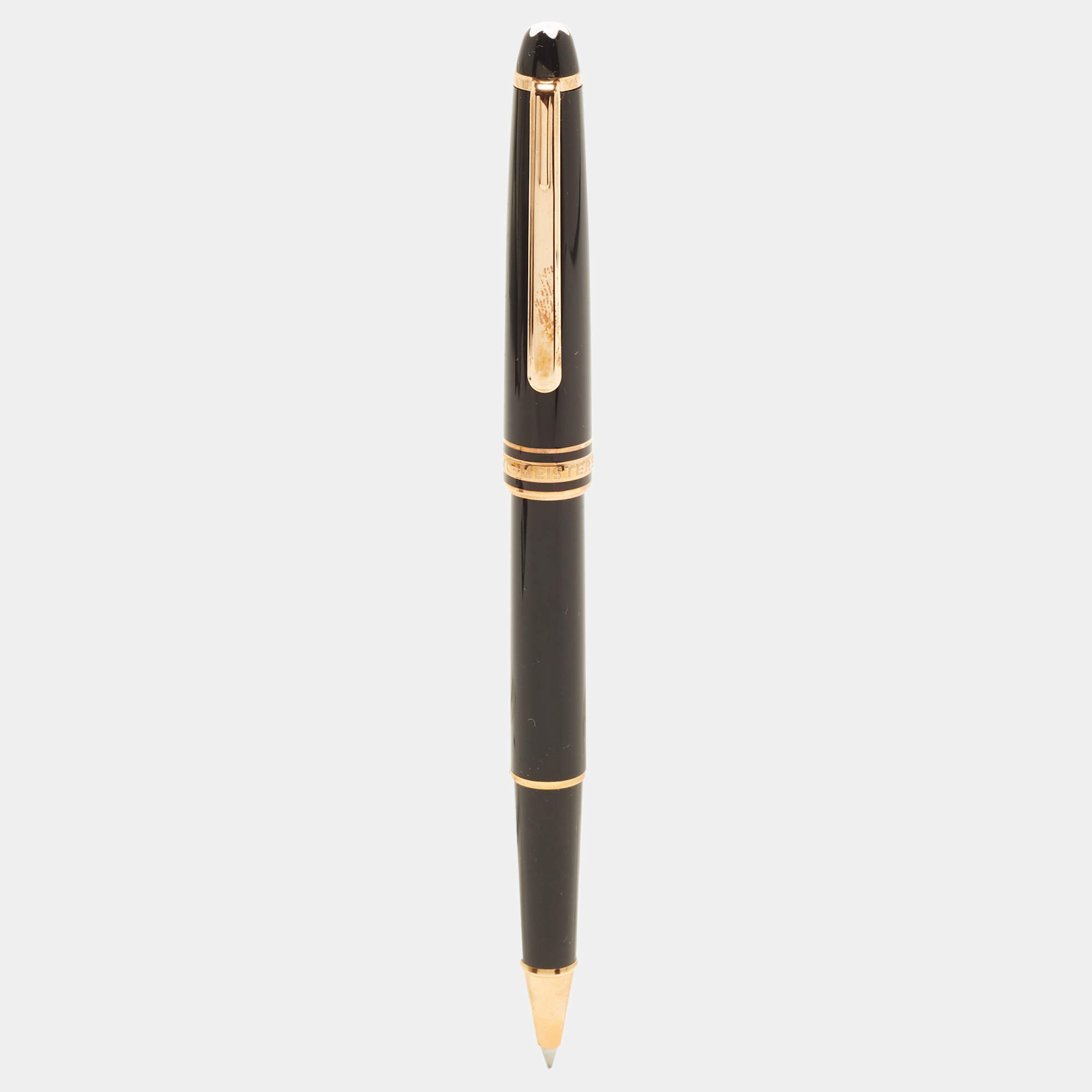 Pre Owned Montblanc Meisterstuck Classique Rose Gold Coated Rollerball Pen