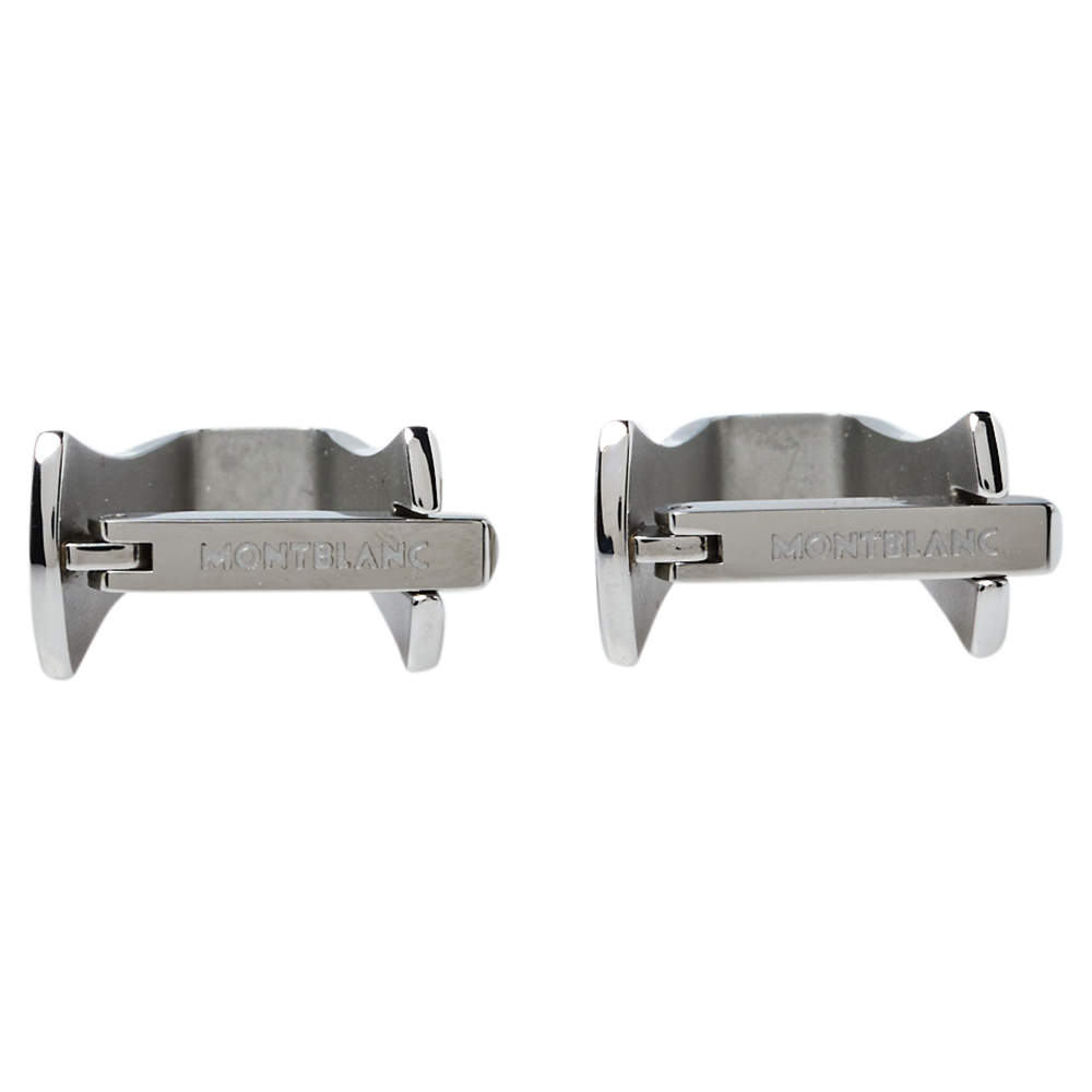 Pre Owned Montblanc Stainless Steel Essential Sartorial Cufflinks