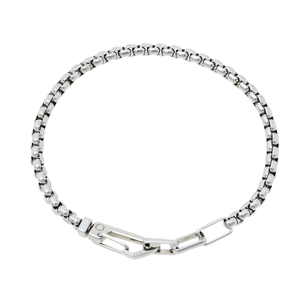 Pre Owned سوار مون بلان كارابير كلاسب ستانلس ستيل 