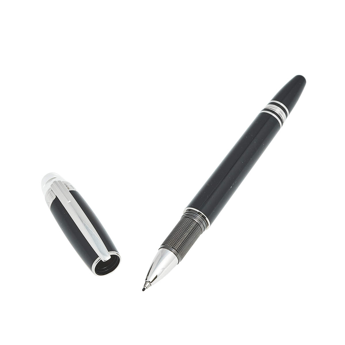 Pre Owned Montblanc StarWalker Black Resin Palladium Coated Fineliner Pen