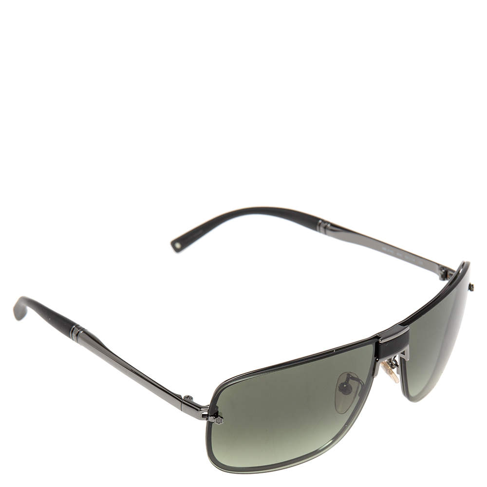 مملوكة مسبقًا نظارة شمسية مون بلان أفياتور MB218S معدن رصاصي / أخضر متدرج 