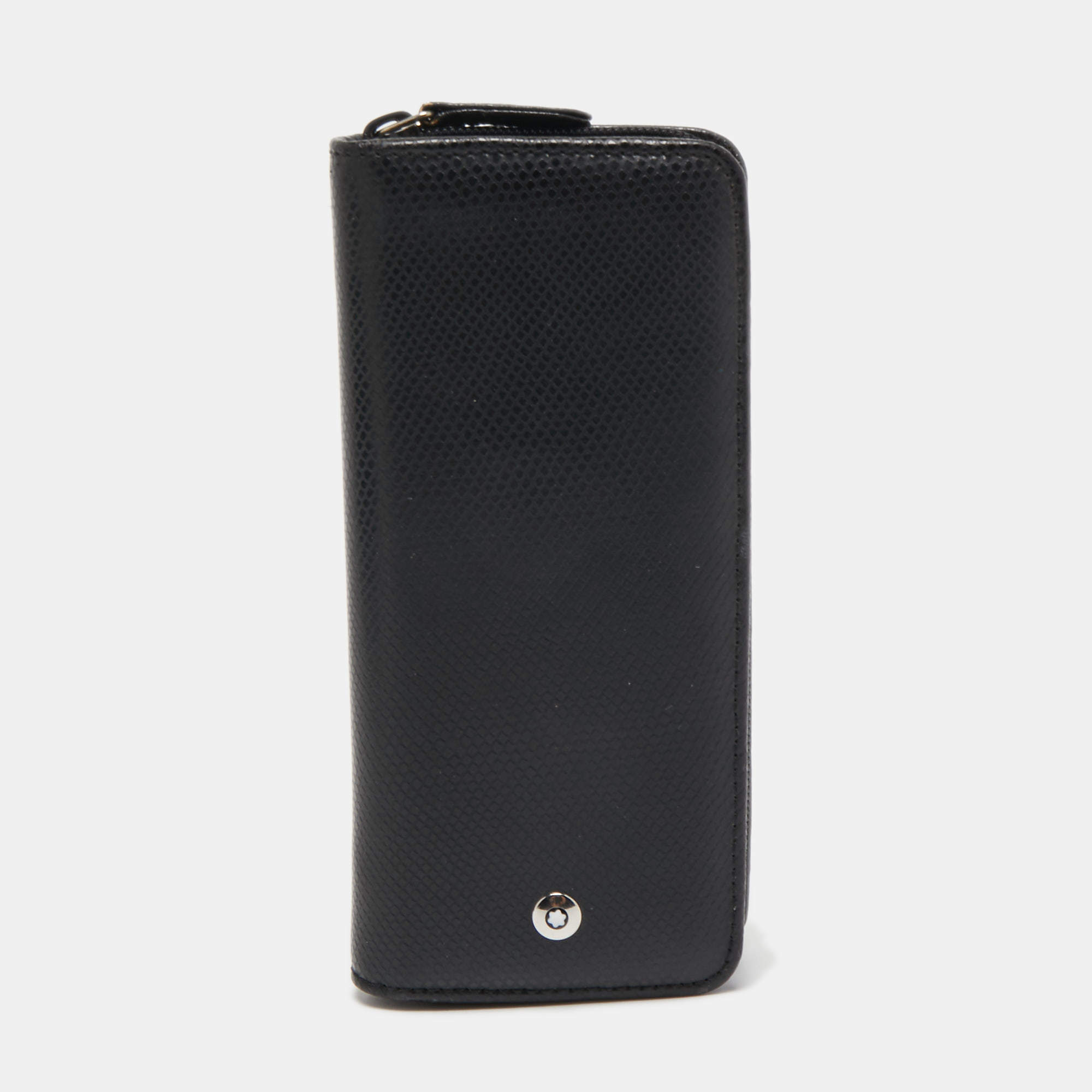 Pre Owned Montblanc Black Leather La Vie de Bohème Pen Pouch 
