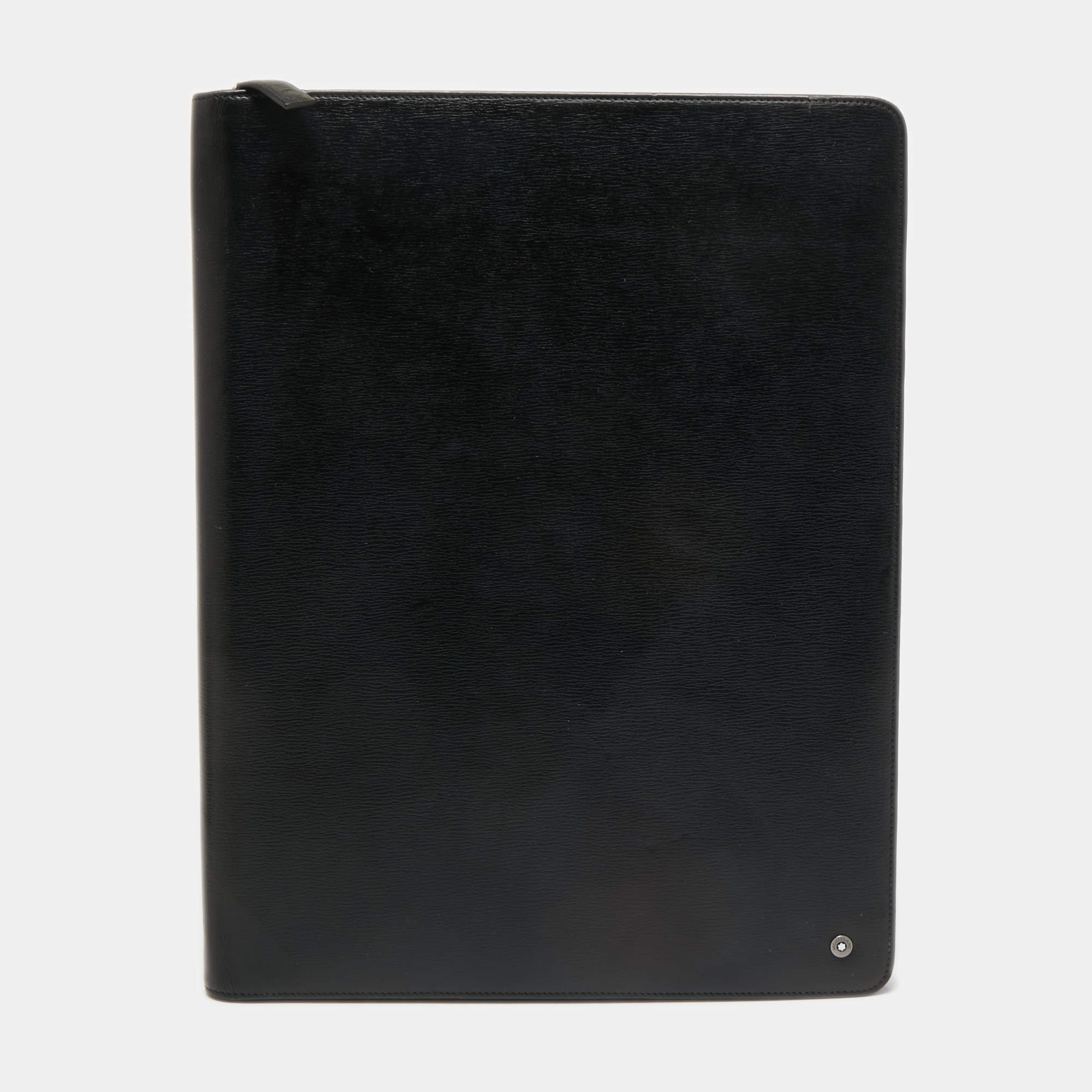 Pre Owned Montblanc Black Leather Notepad Holder