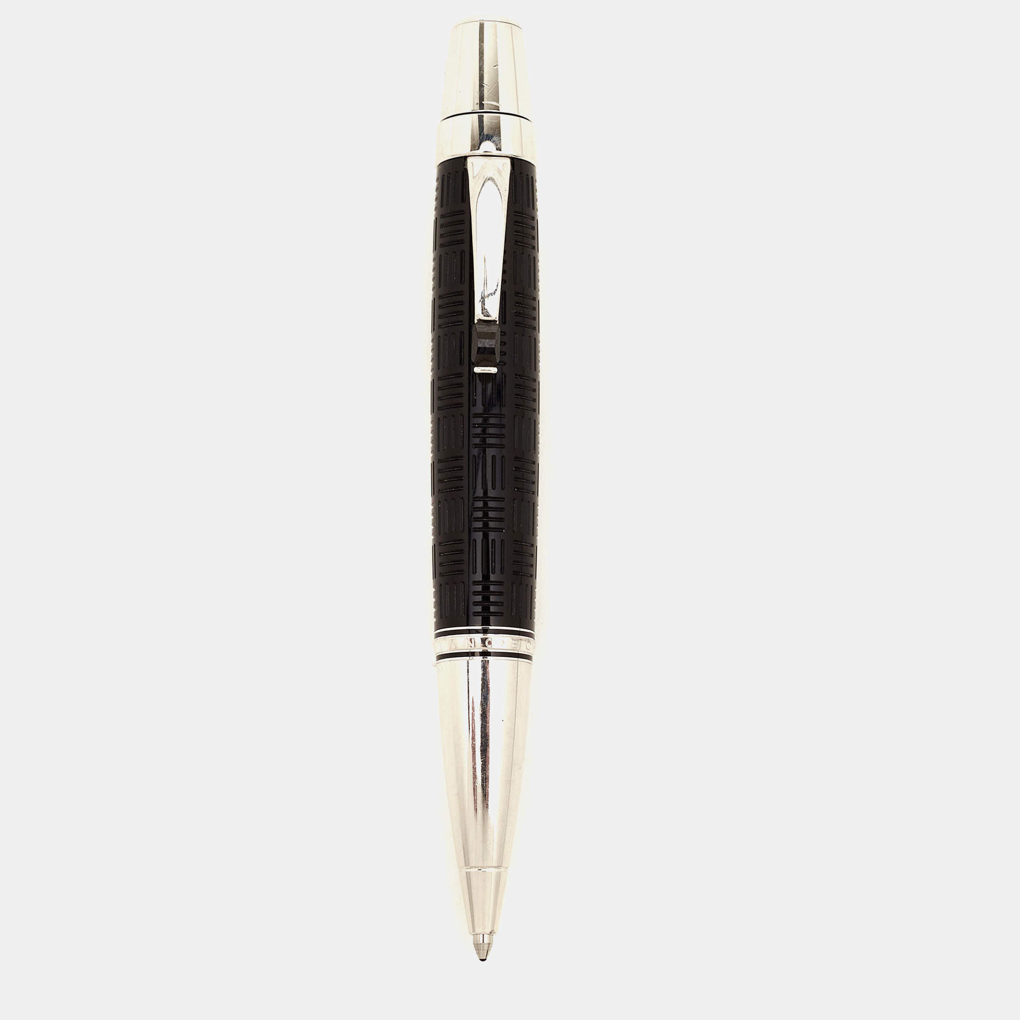 Montblanc Boheme Black Resin Silver Tone Ballpoint Pen 