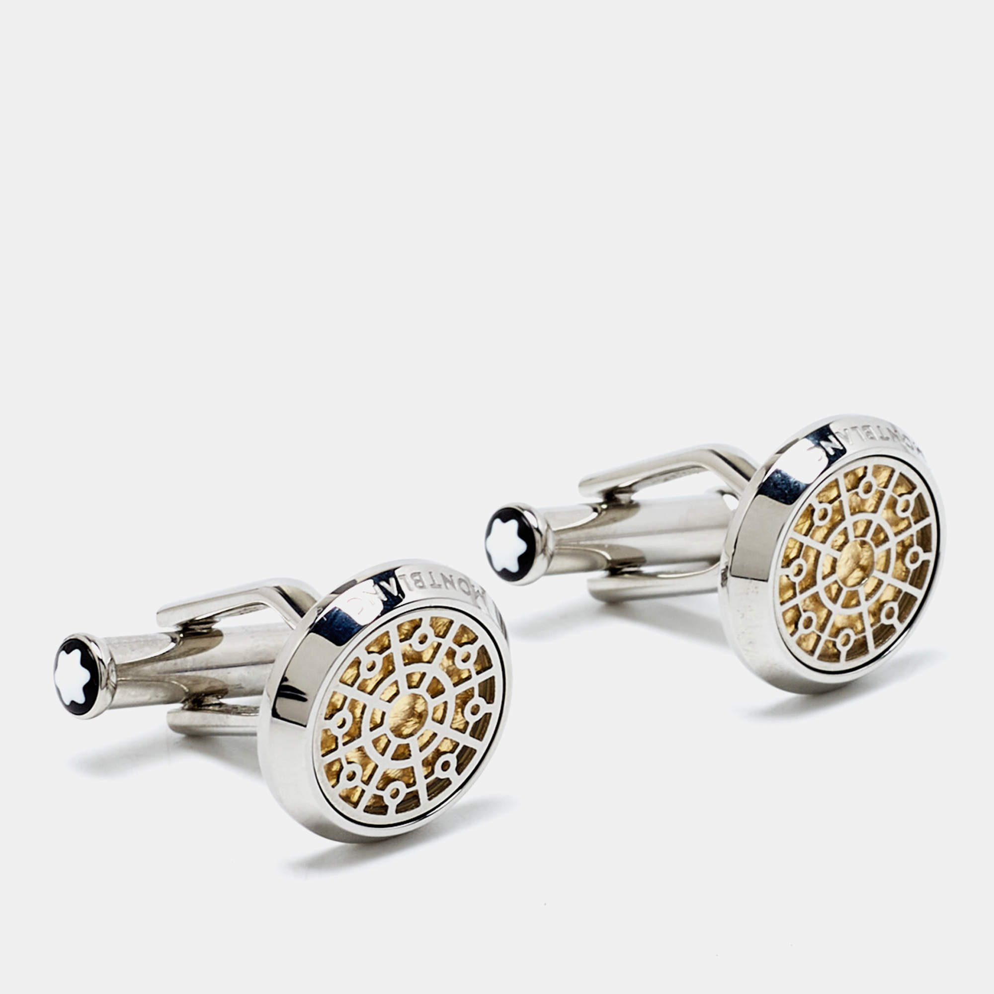 Montblanc Urban Spirit Two Tone Round Cufflinks