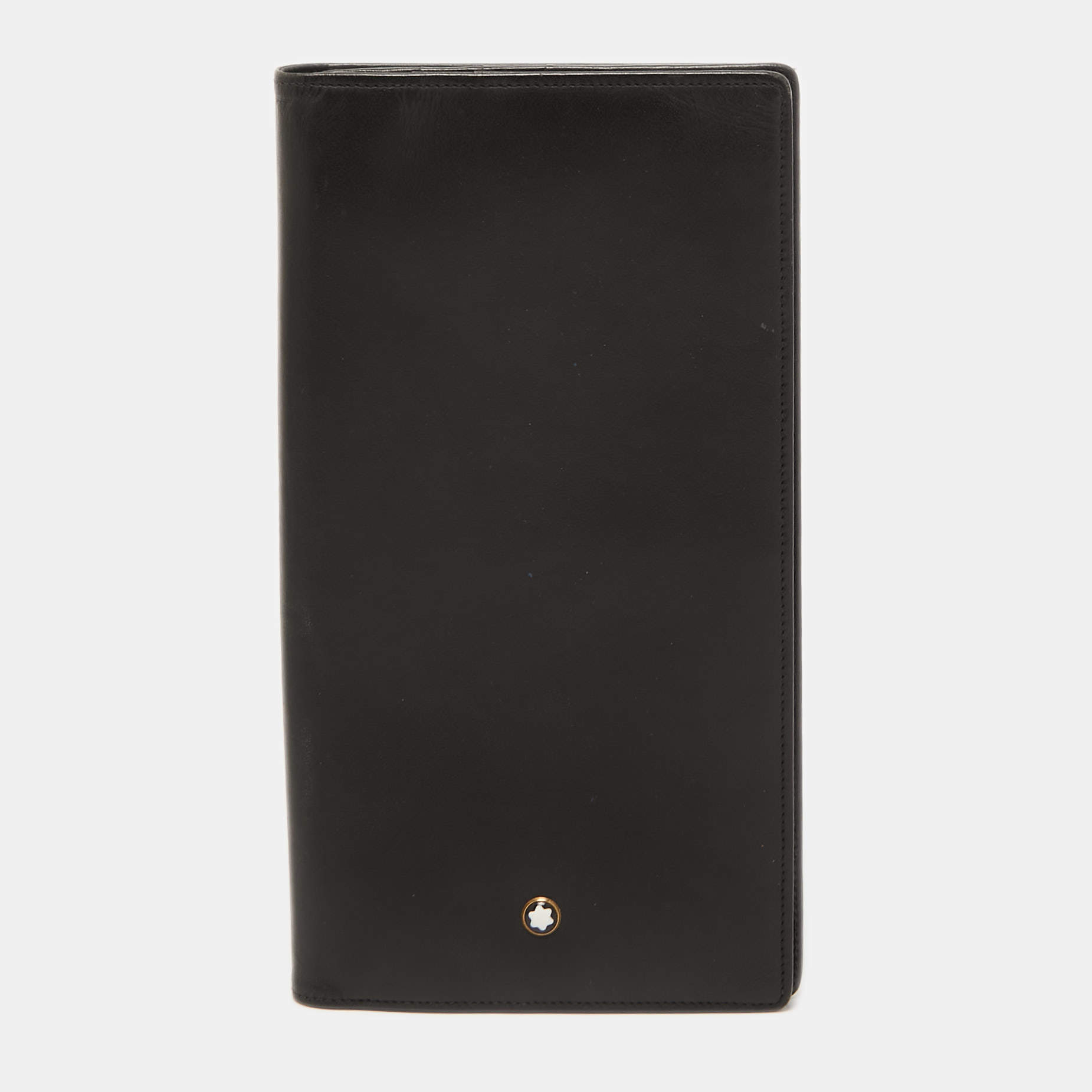 Montblanc Black Leather Meisterstück  Cheque Holder