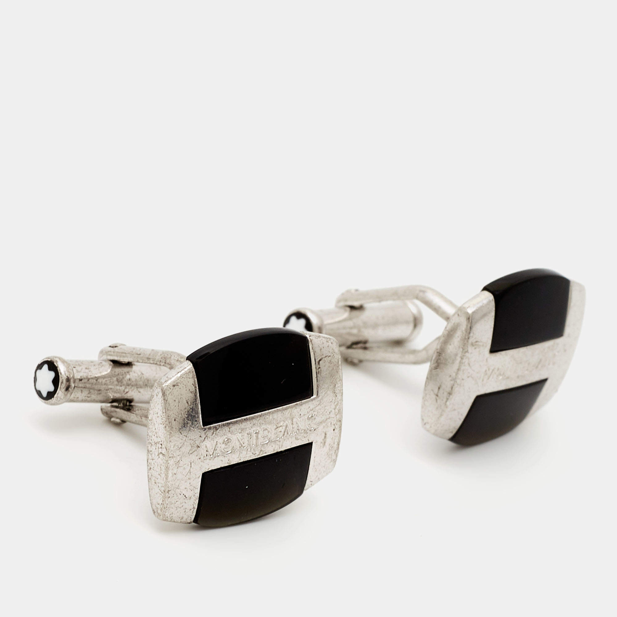 MONTBLANC シルバー カフリンクス Amazon.com: MONTBLANC Sartorial Silver Cufflinks 112909