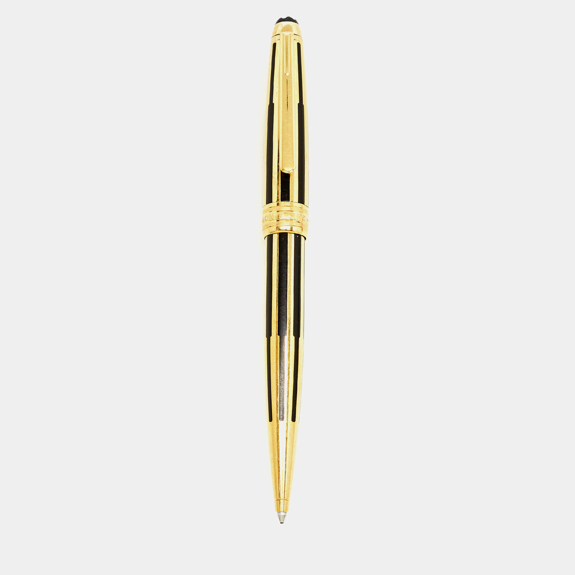 Montblanc Meisterstuck Black Lacquer Gold Plated Ballpoint Pen