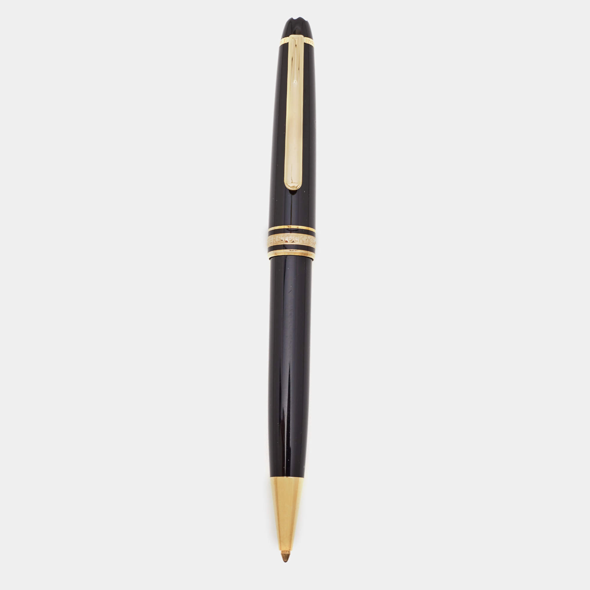  Montblanc Meisterstuck Pix Black Resin Gold Finish Ballpoint Pen 