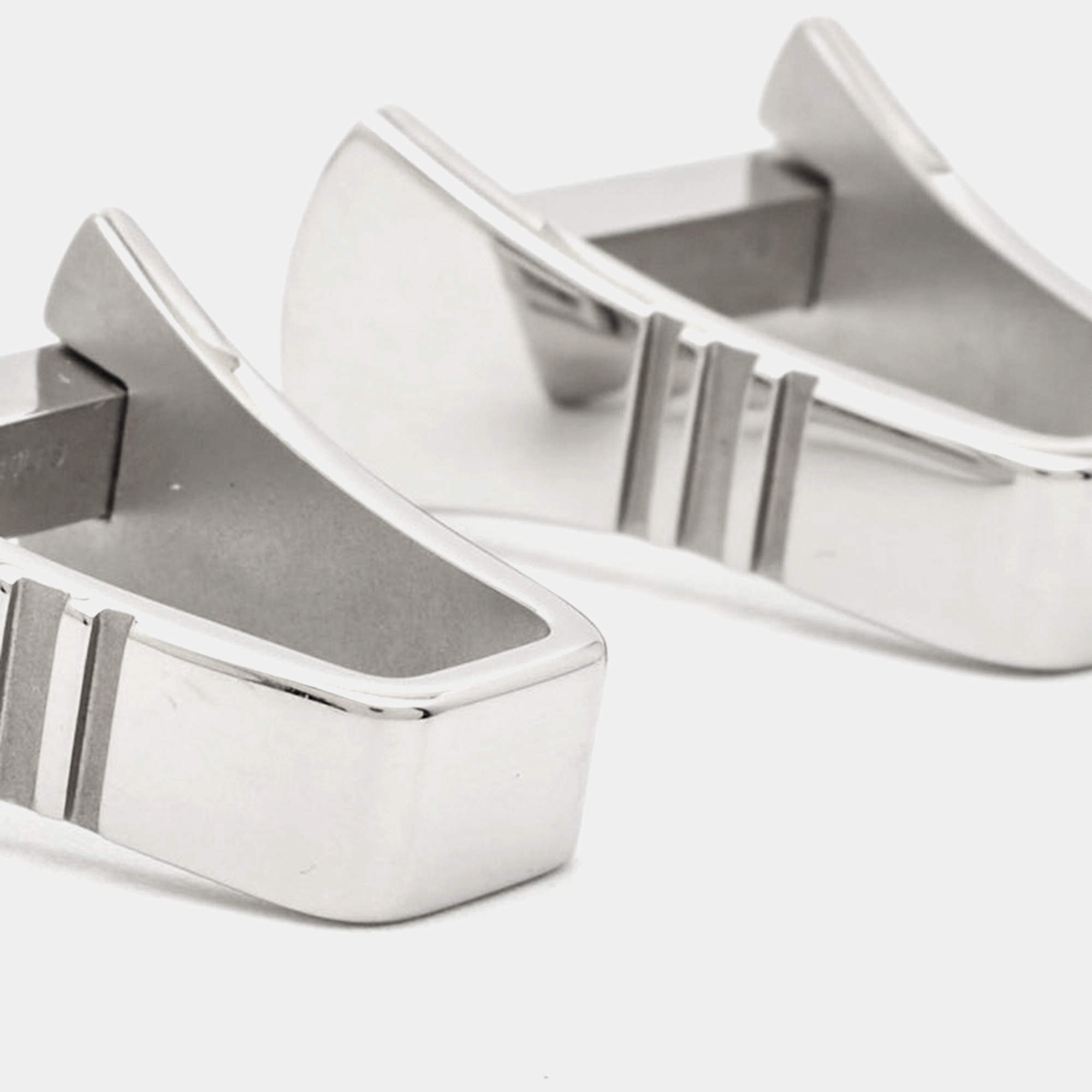 Pre Owned Montblanc Sartorial Silver Tone Cufflinks