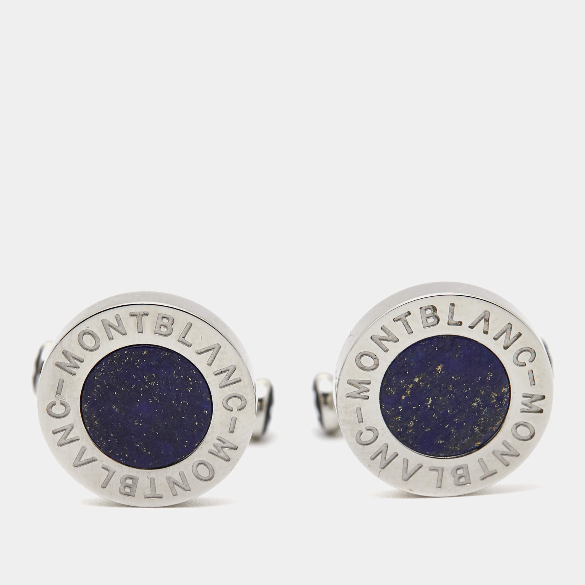 Montblanc Lapis Lazuli Stainless Steel Cufflinks