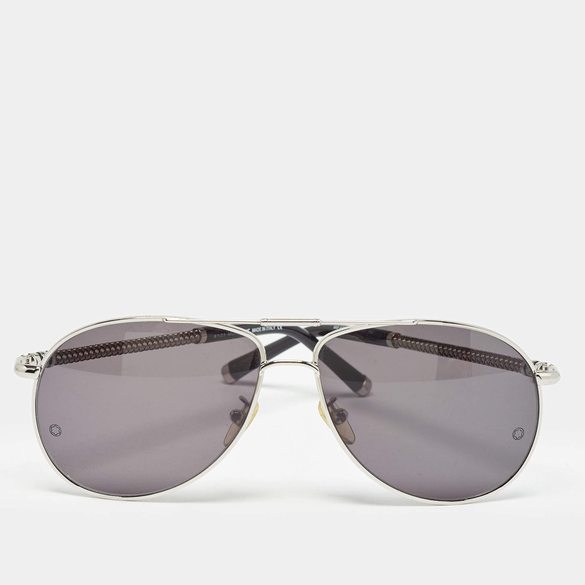 Montblanc Black MB425S Aviator Sunglasses