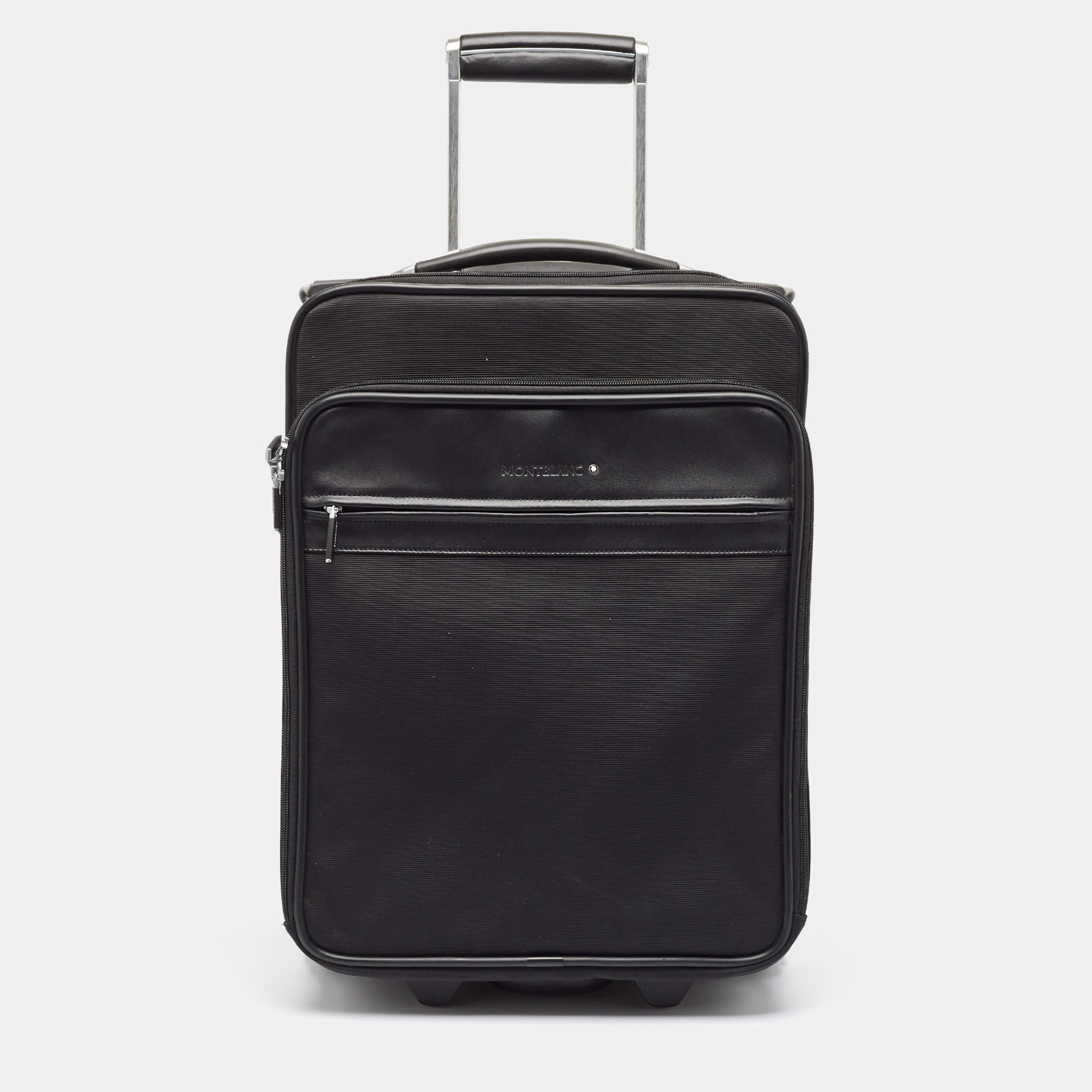 Montblanc Black Fabric 2 Wheeled Nightflight Luggage