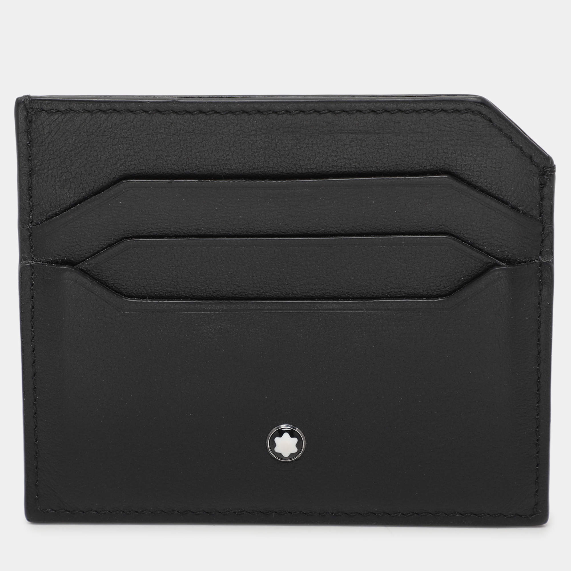 Montblanc Black Leather Meisterstuck Card Holder