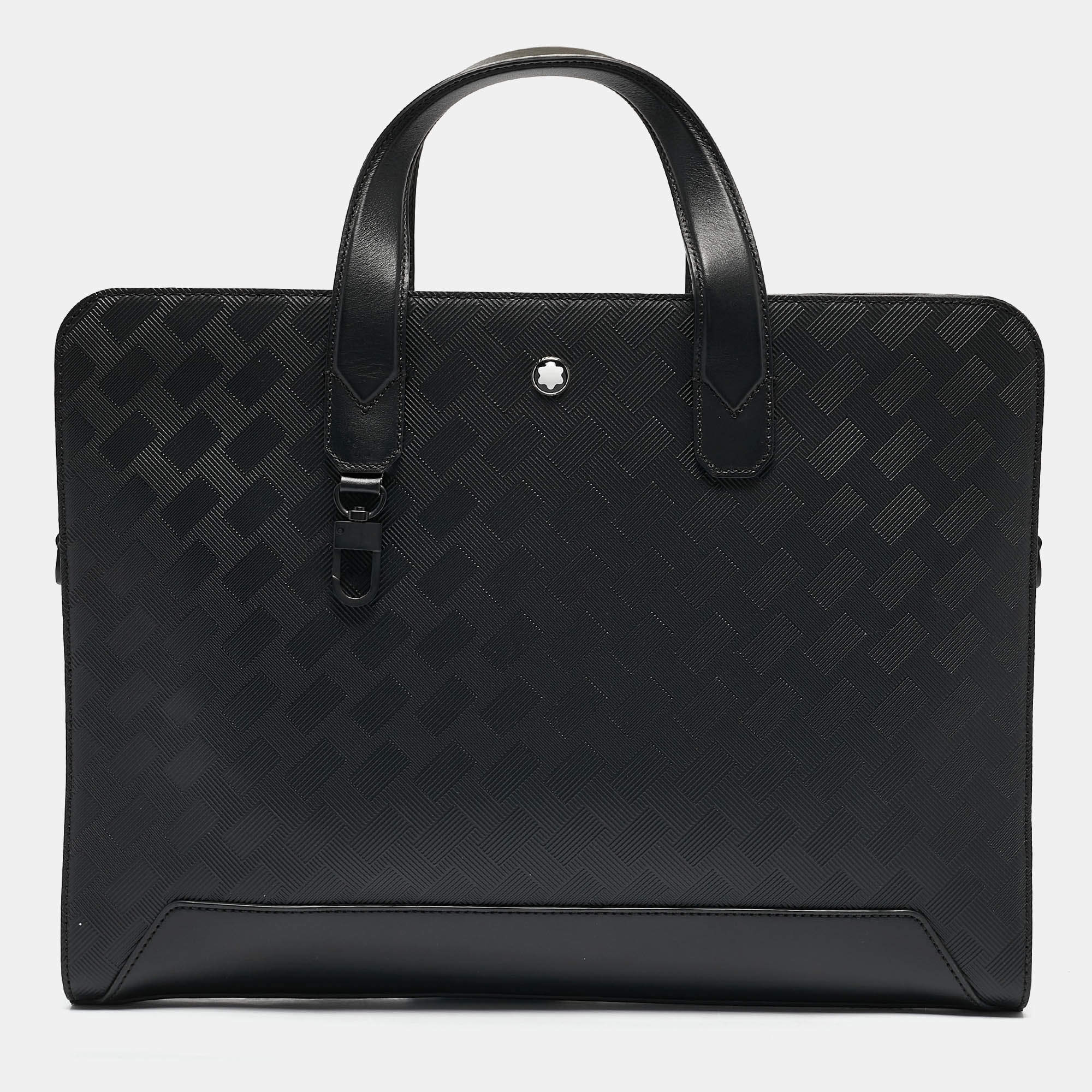 Montblanc Black Textured Leather Extreme 3.0 Document Case