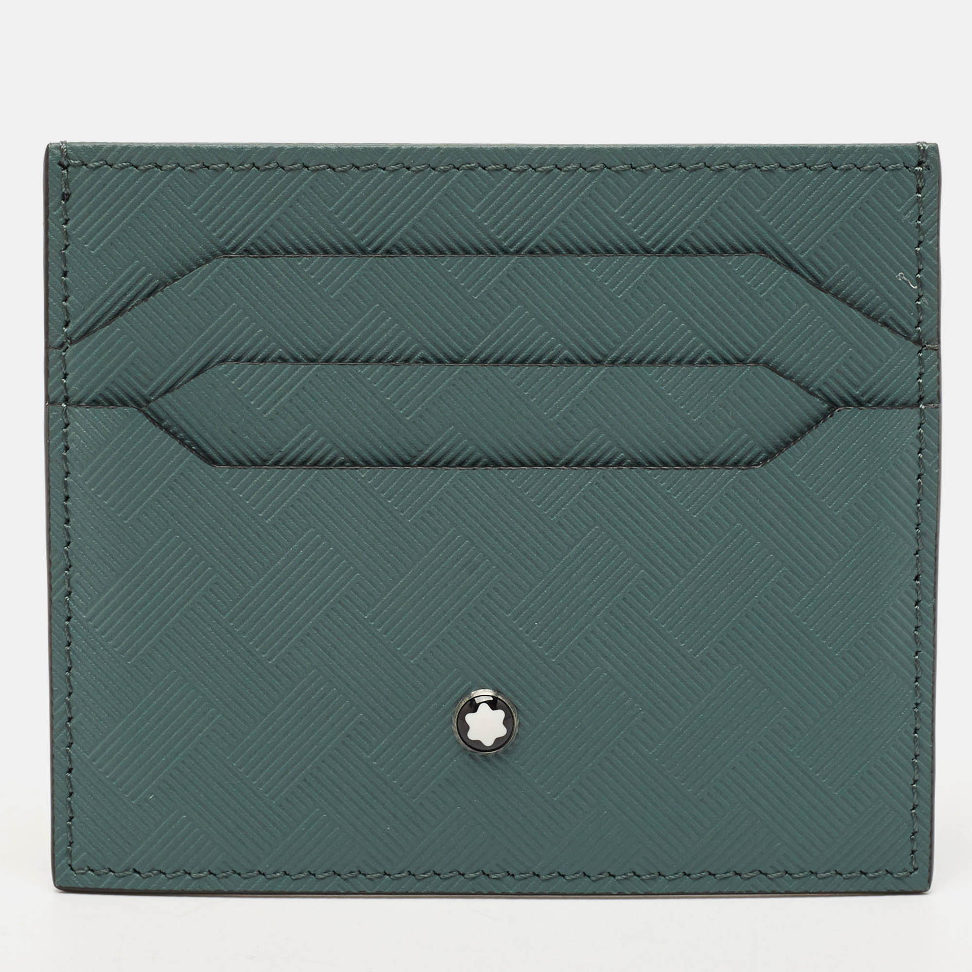 Montblanc Green Textured Leather Extreme 3.0 Card Holder