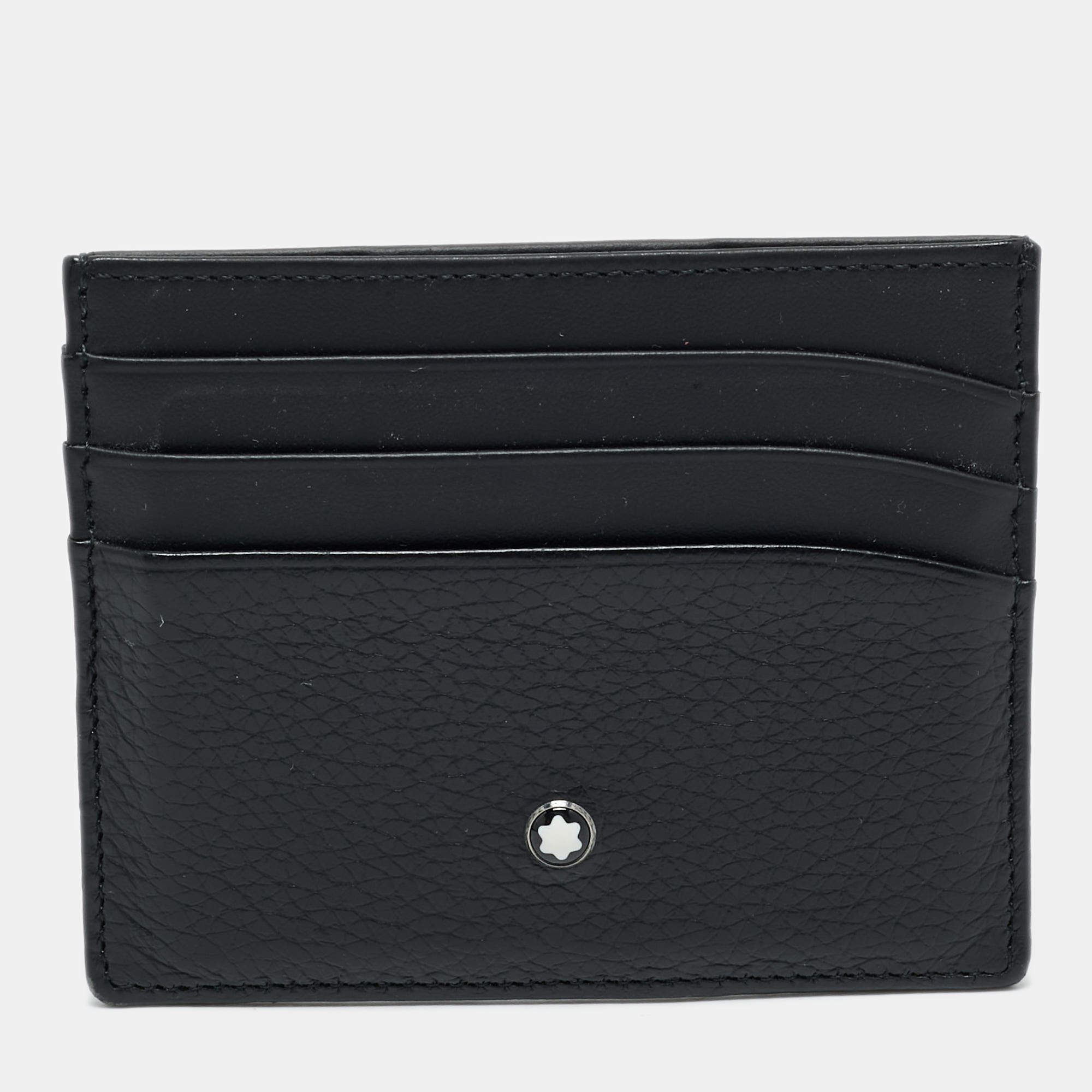 Montblanc Black Leather Meisterstuck Card Holder