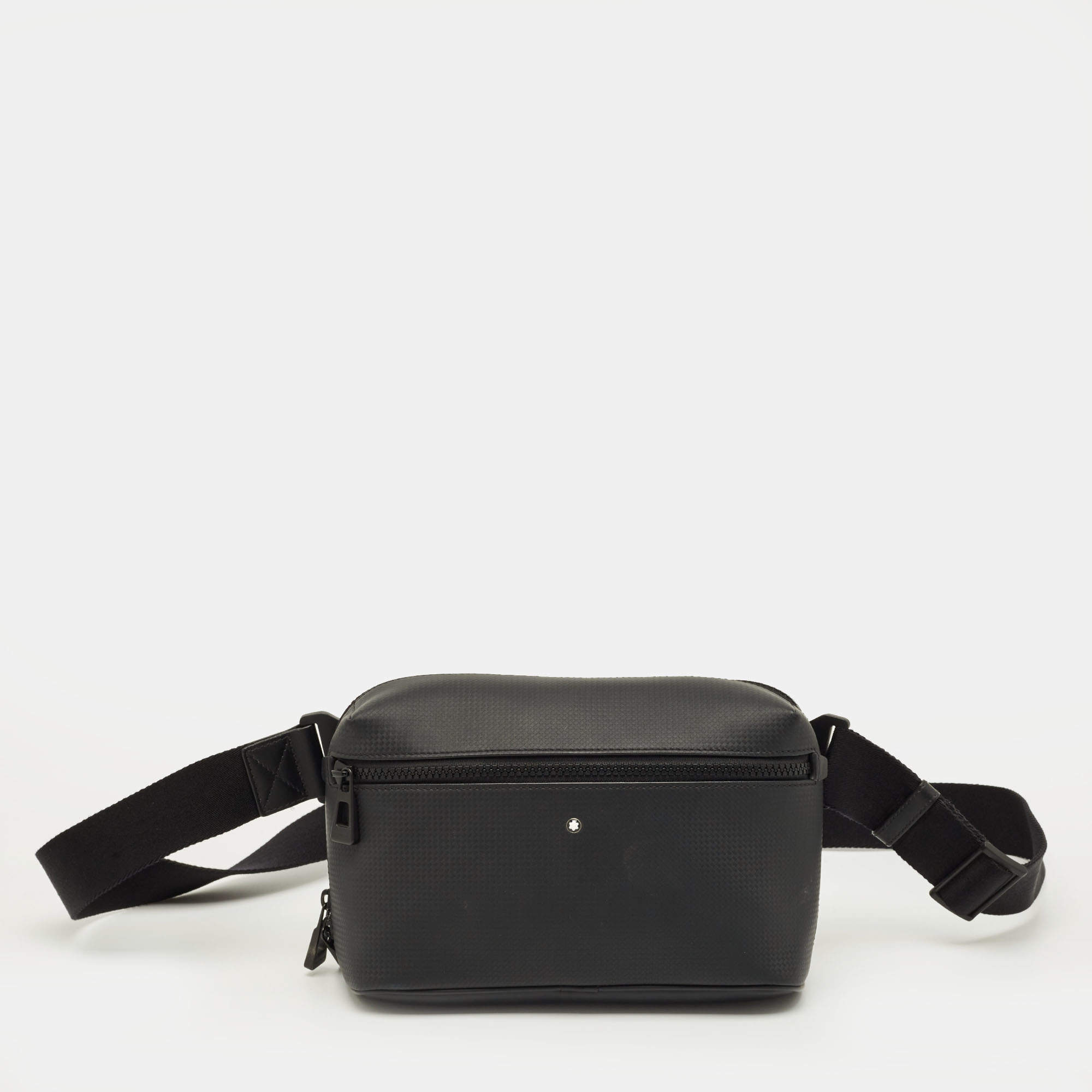 Pre Owned Montblanc Black Leather Extreme 2.0 Belt Bag