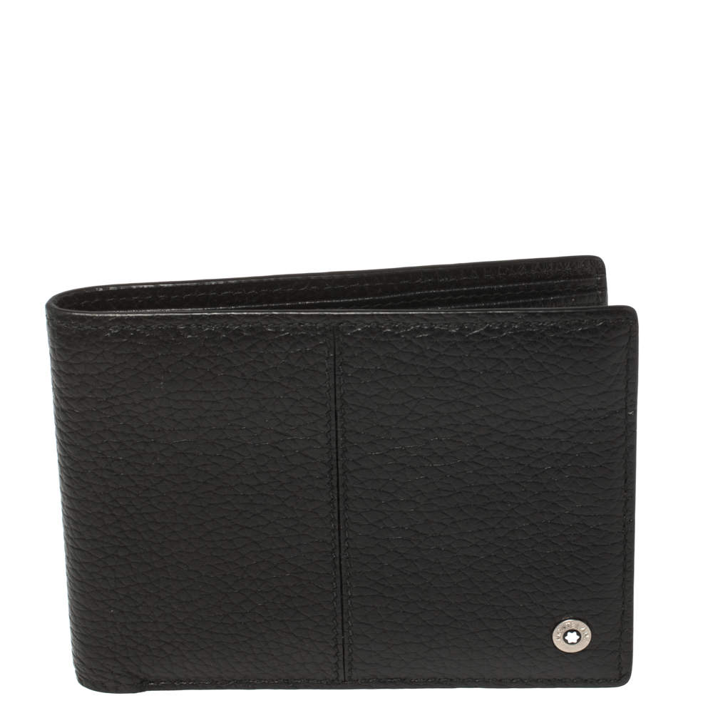 مملوكة مسبقًا Montblanc Black Leather Bifold Wallet