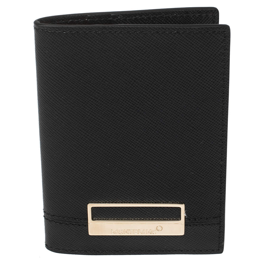 مملوكة مسبقًا Montblanc Black Leather Card Holder