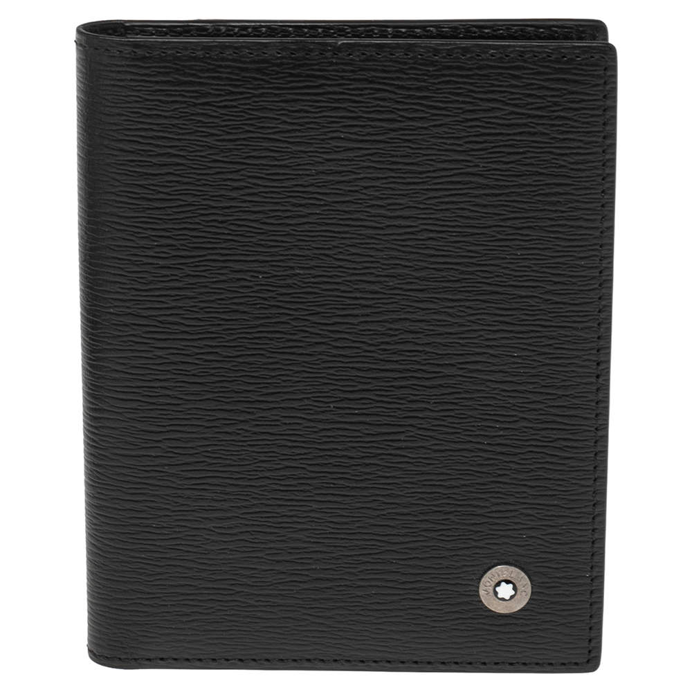 Pre Owned Montblanc Black Leather Card Holder