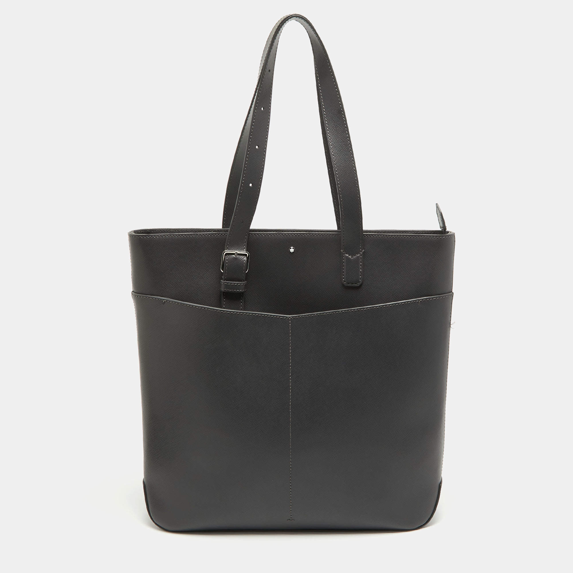 Montblanc Grey Leather Sartorial Vertical Tote