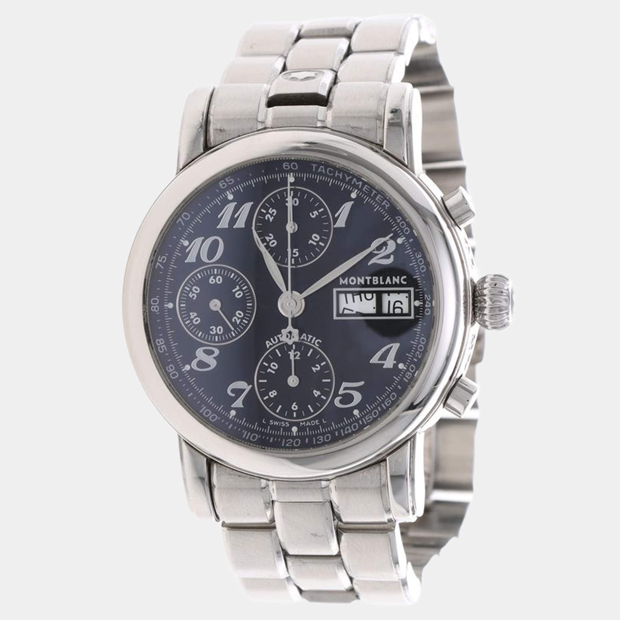 Pre Owned Montblanc 4810 Automatic Stainless Steel Men's Wristwatch 38 mm