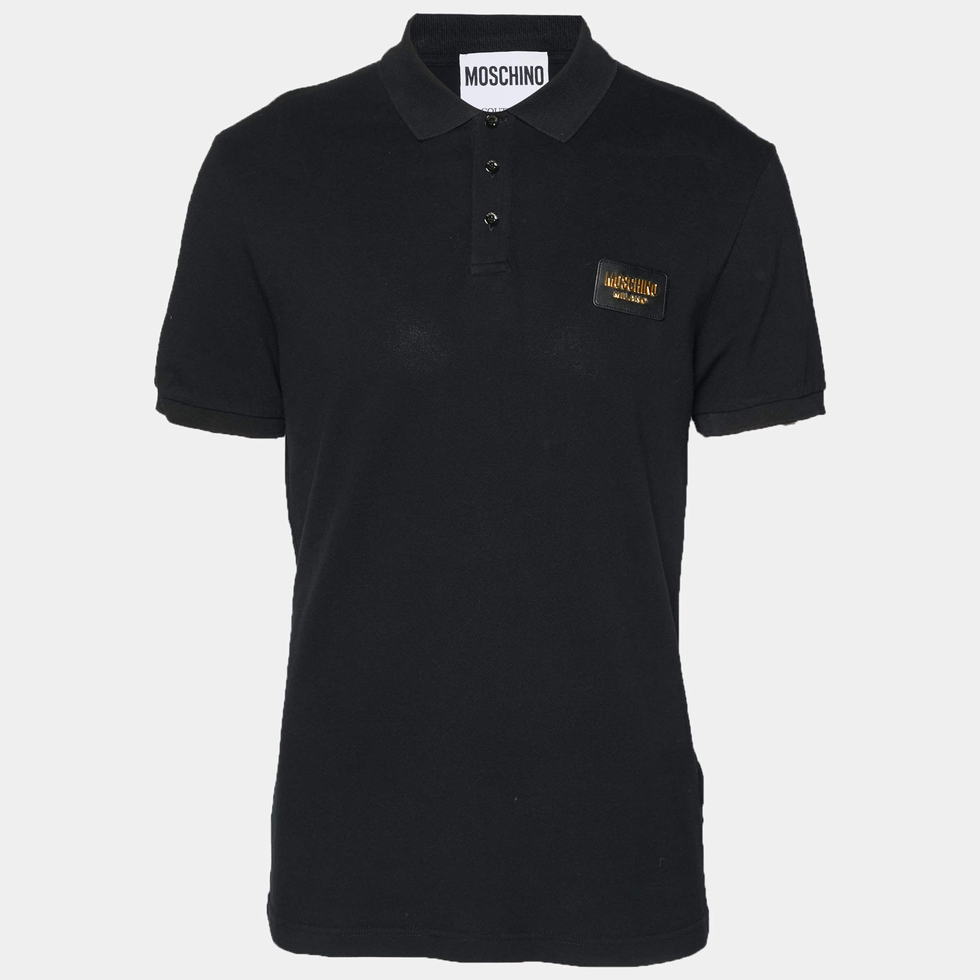 مملوكة مسبقًا تي شيرتات موسكينو كوتور بيكيه أسود مقاس كبير جداً (إكس لارج)