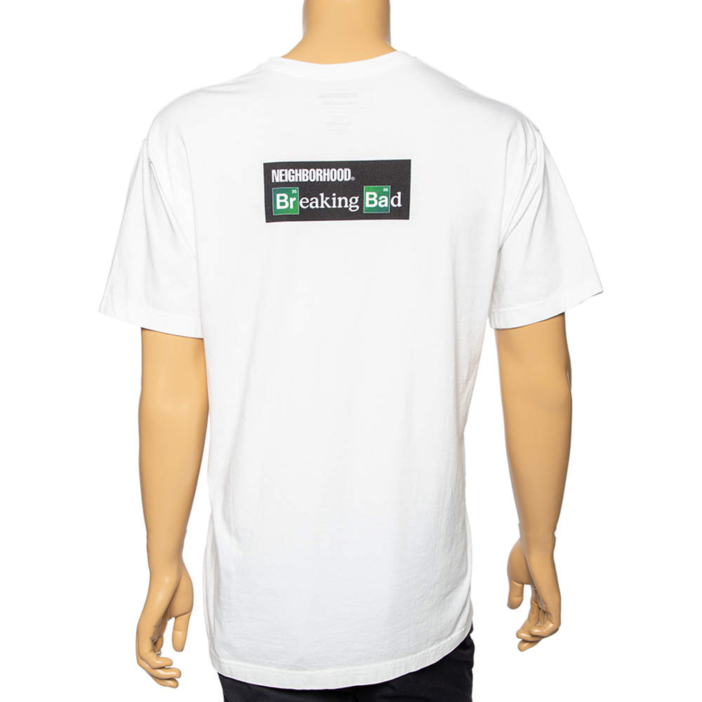 NEIGHBORHOOD X Breaking Bad White Cotton Mr. White Printed T-Shirt L