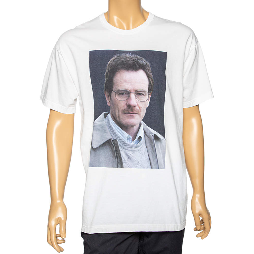 NEIGHBORHOOD X Breaking Bad White Cotton Mr. White Printed T