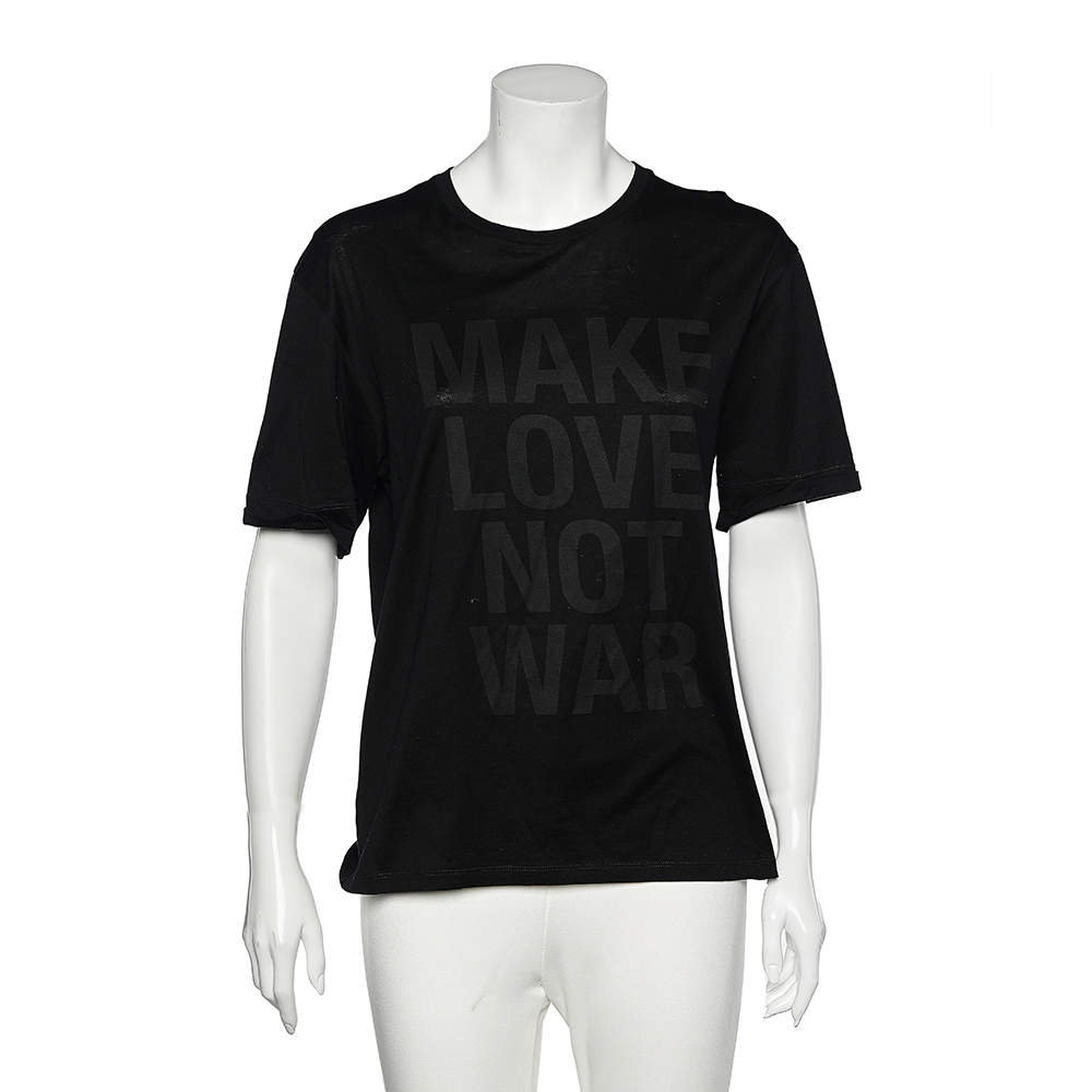 Neil Barrett Black Printed Cotton T-Shirt M