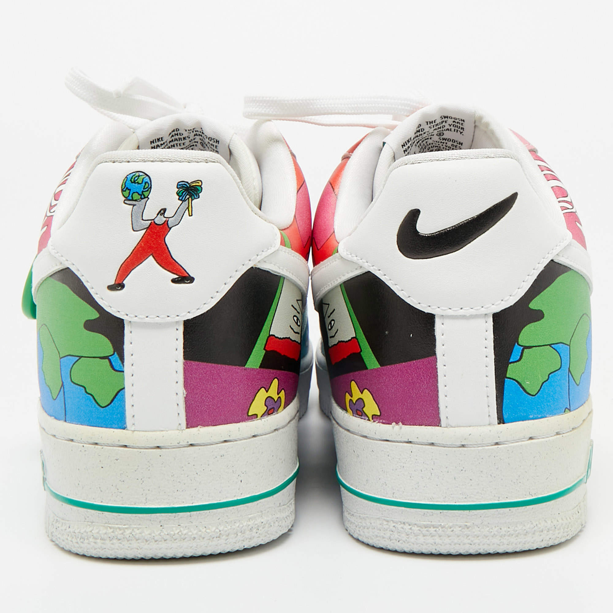 Nike Multicolor Leather Air Force Low Flyleather Ruohan Wang