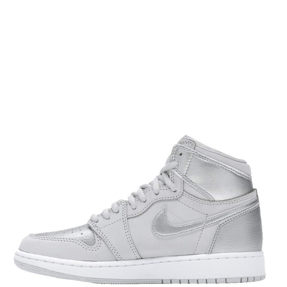 Jordan 1 negro online con plata