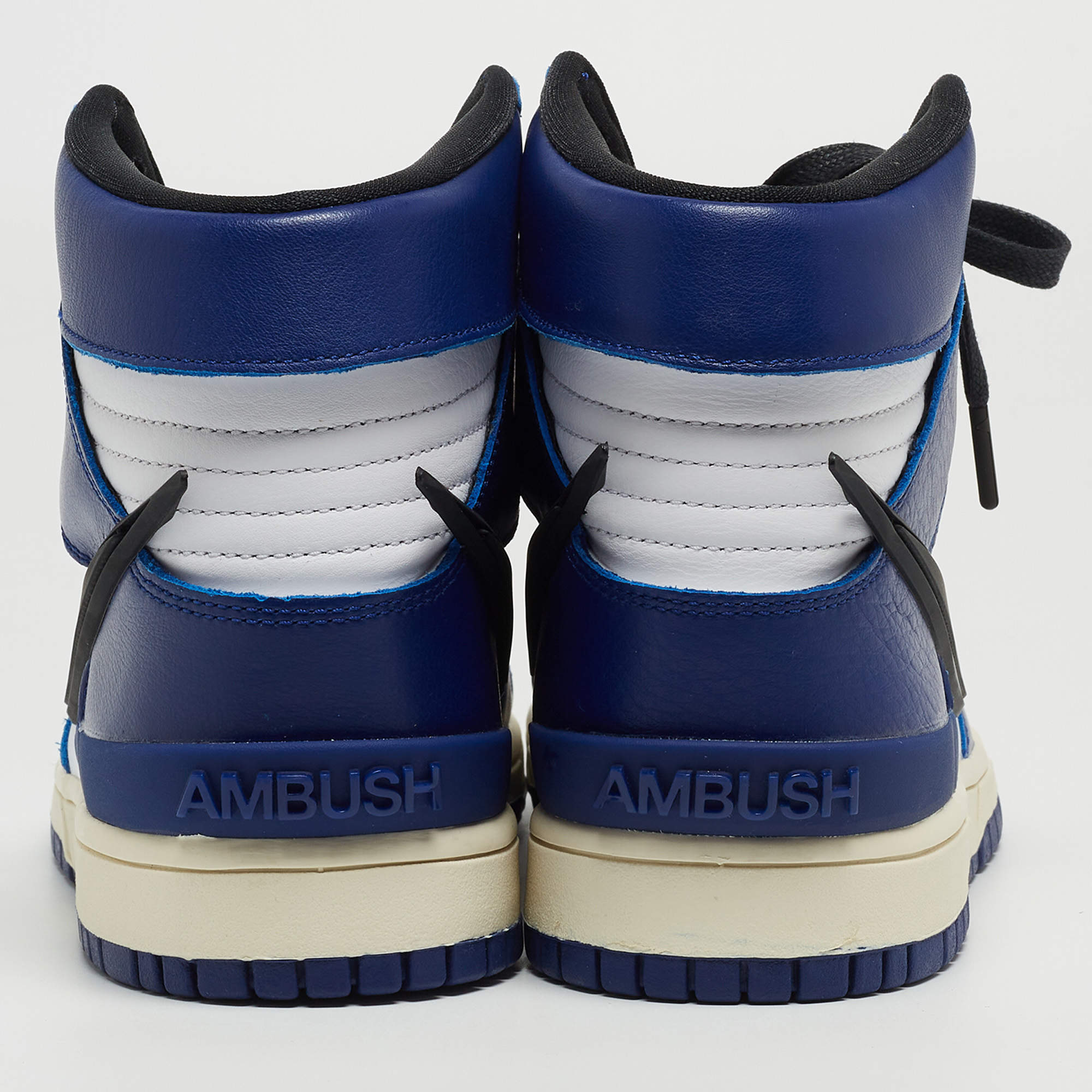 Nike x Ambush Blue/White Leather Dunk High Deep Royal Sneakers