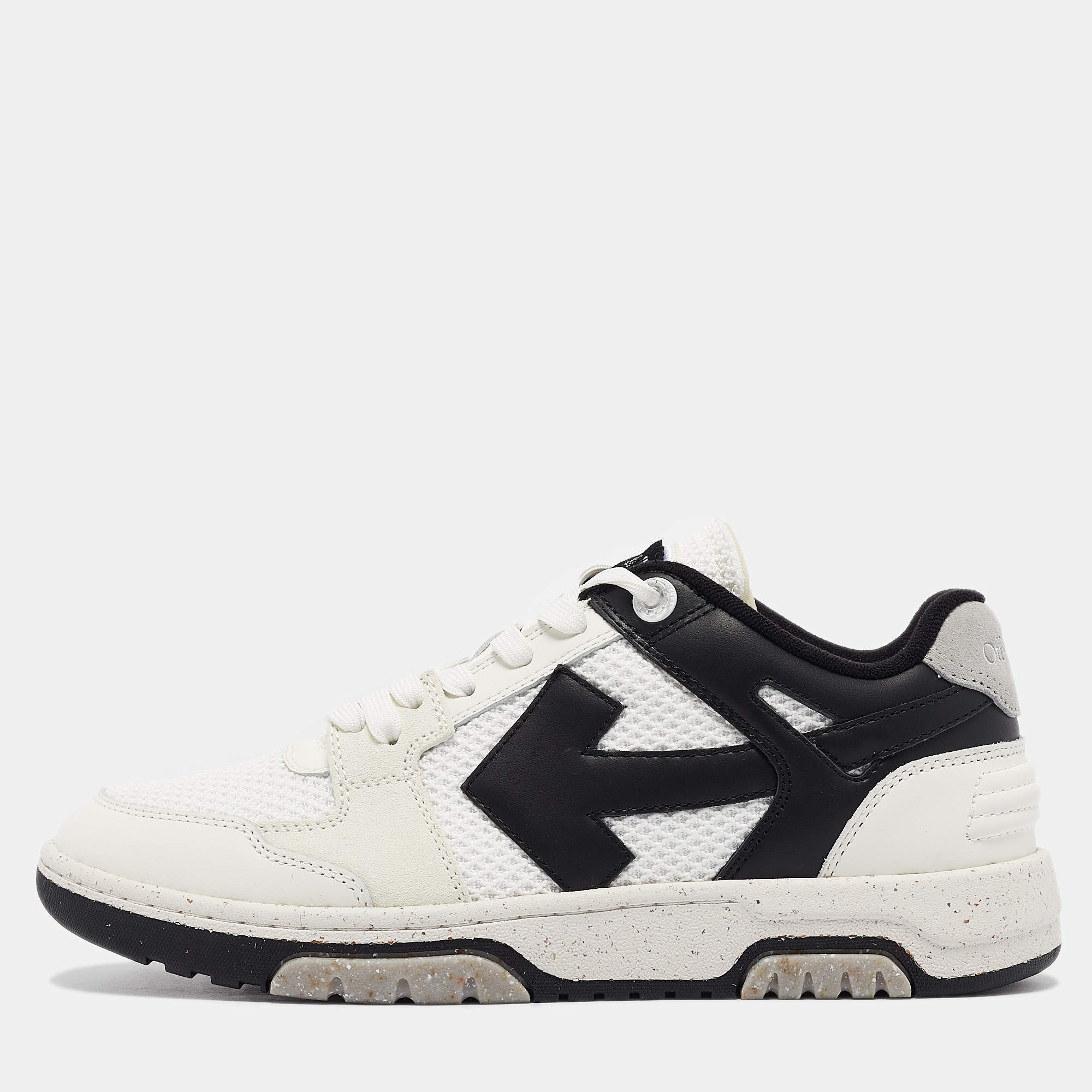 Off-White Multicolor Leather and Mesh Out Of Office Sneakers Size 42