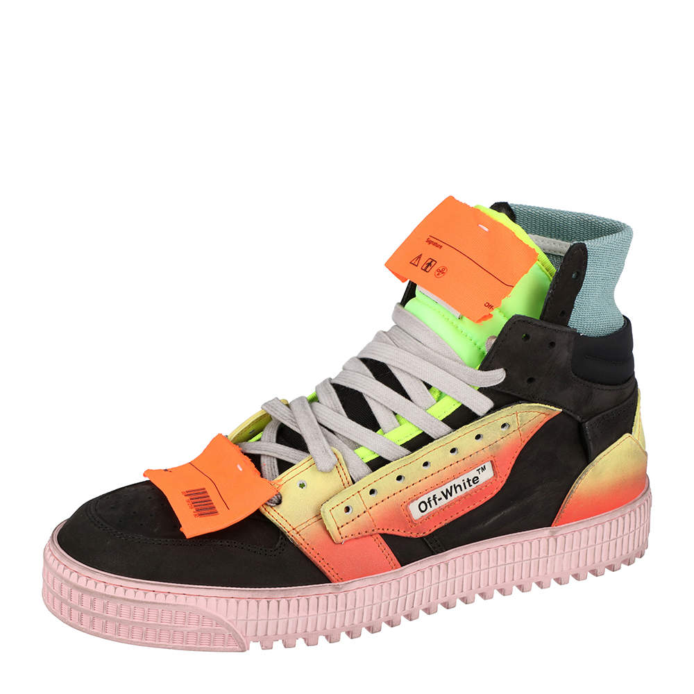 off white multicolor shoes