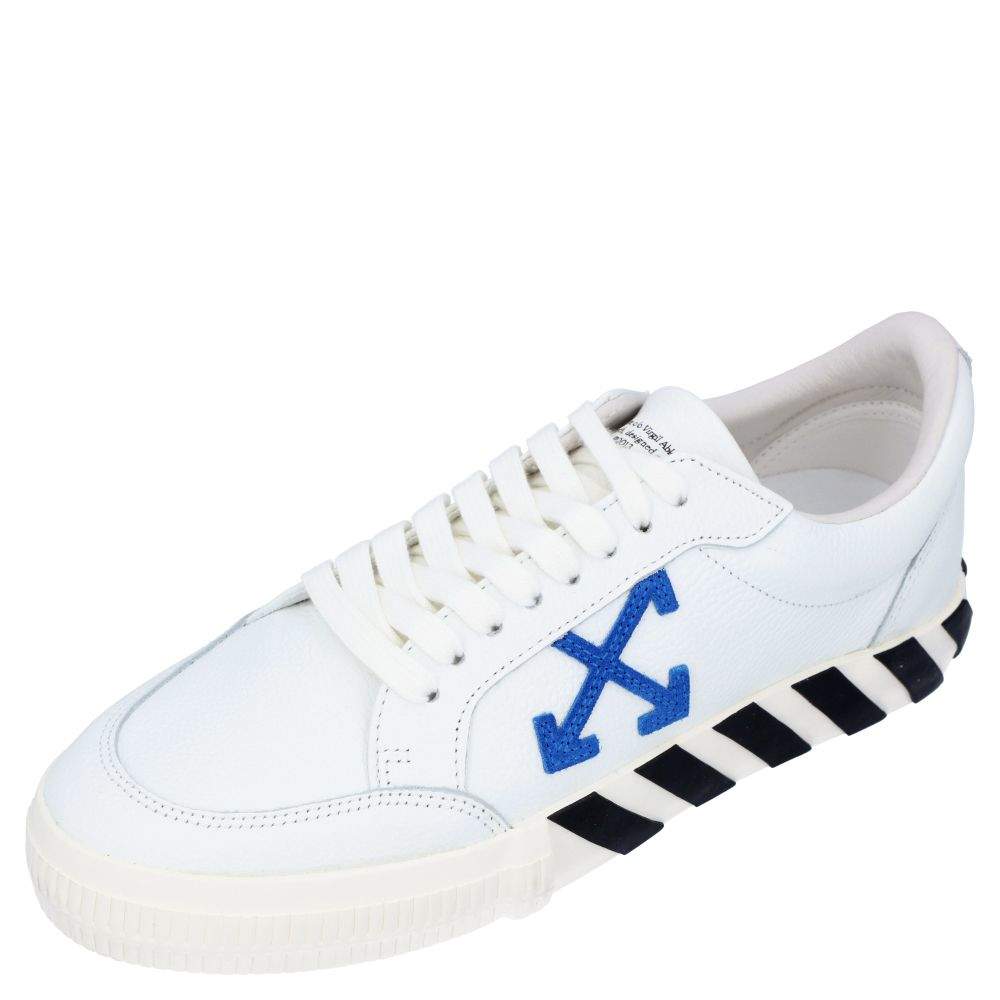 Off-White White Leather Vulc Low Sneakers Size EU 43
