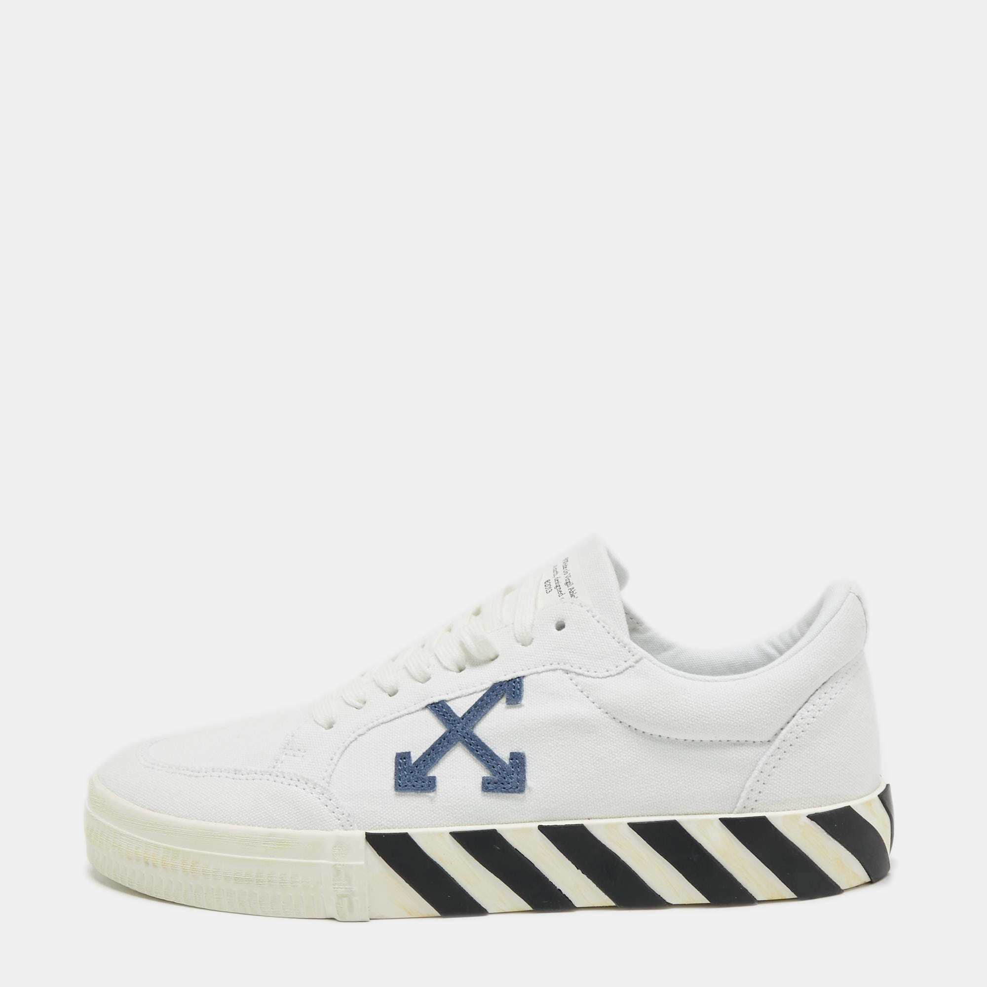 Off-White White Canvas Oversized Sneakers Size 41