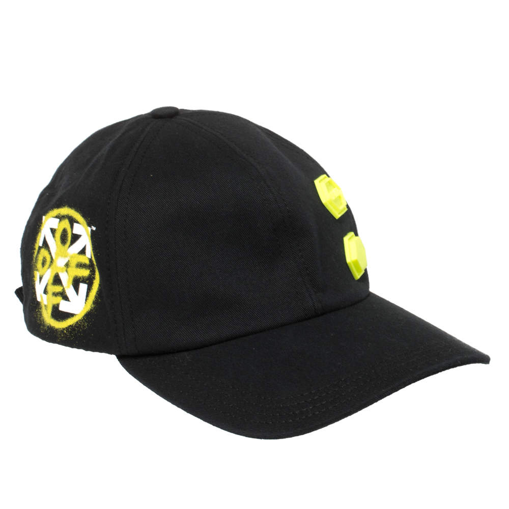 Off-White Black Fabric Baseball Cap